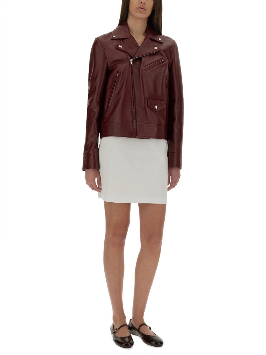 LEATHER BIKER JACKET