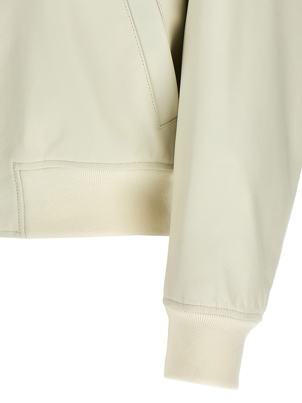 JIL SANDER - Leather bomber jacket leather-bomber-jacket_64d244d0-6a89-43ed-8743-8bfcb78095ef
