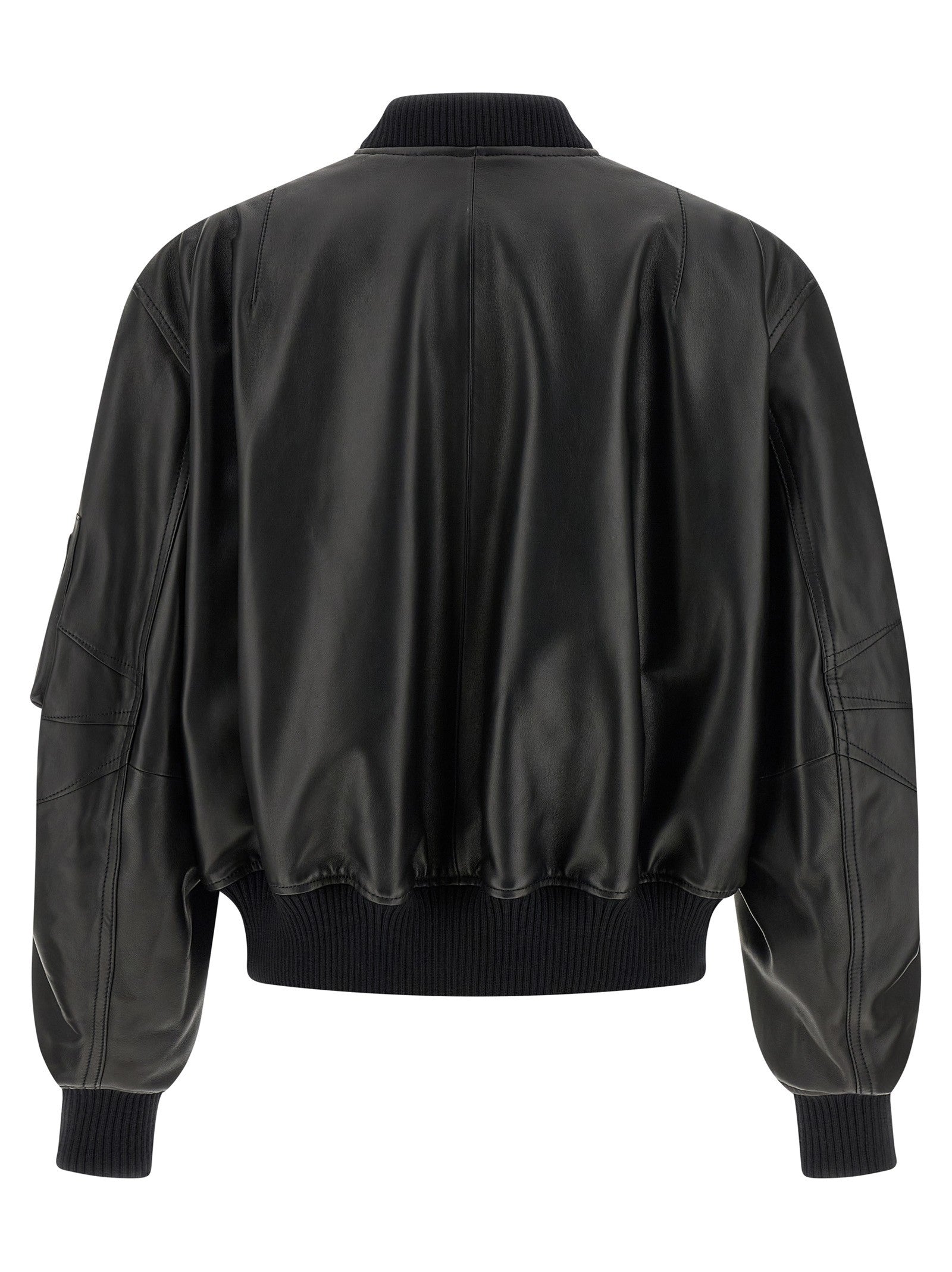 The Attico - Leather bomber jacket leather-bomber-jacket_98c70673-1231-4312-8cc7-41372dc38f48