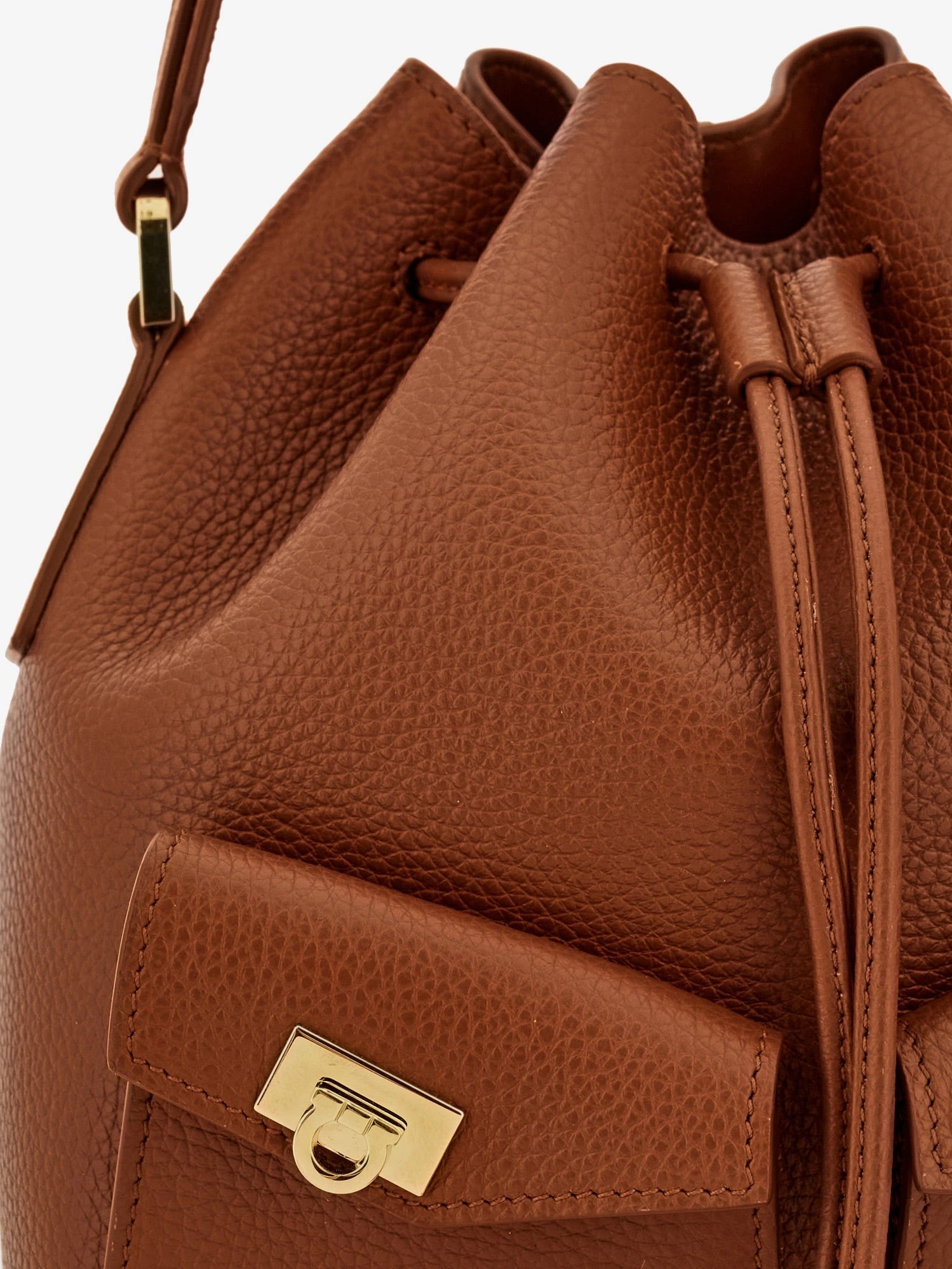 Ferragamo - Leather Bucket Bag