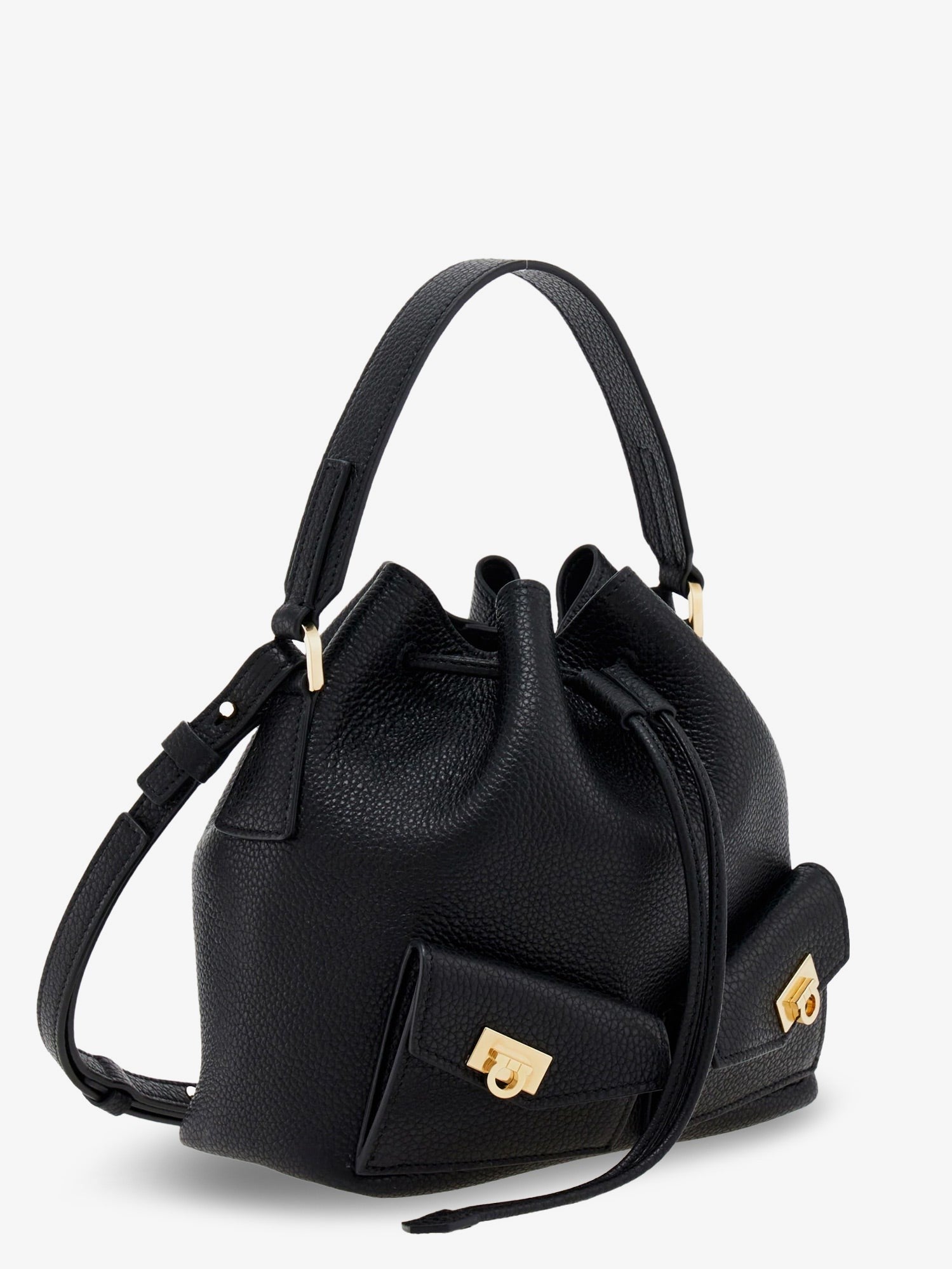Ferragamo - Leather bucket bag