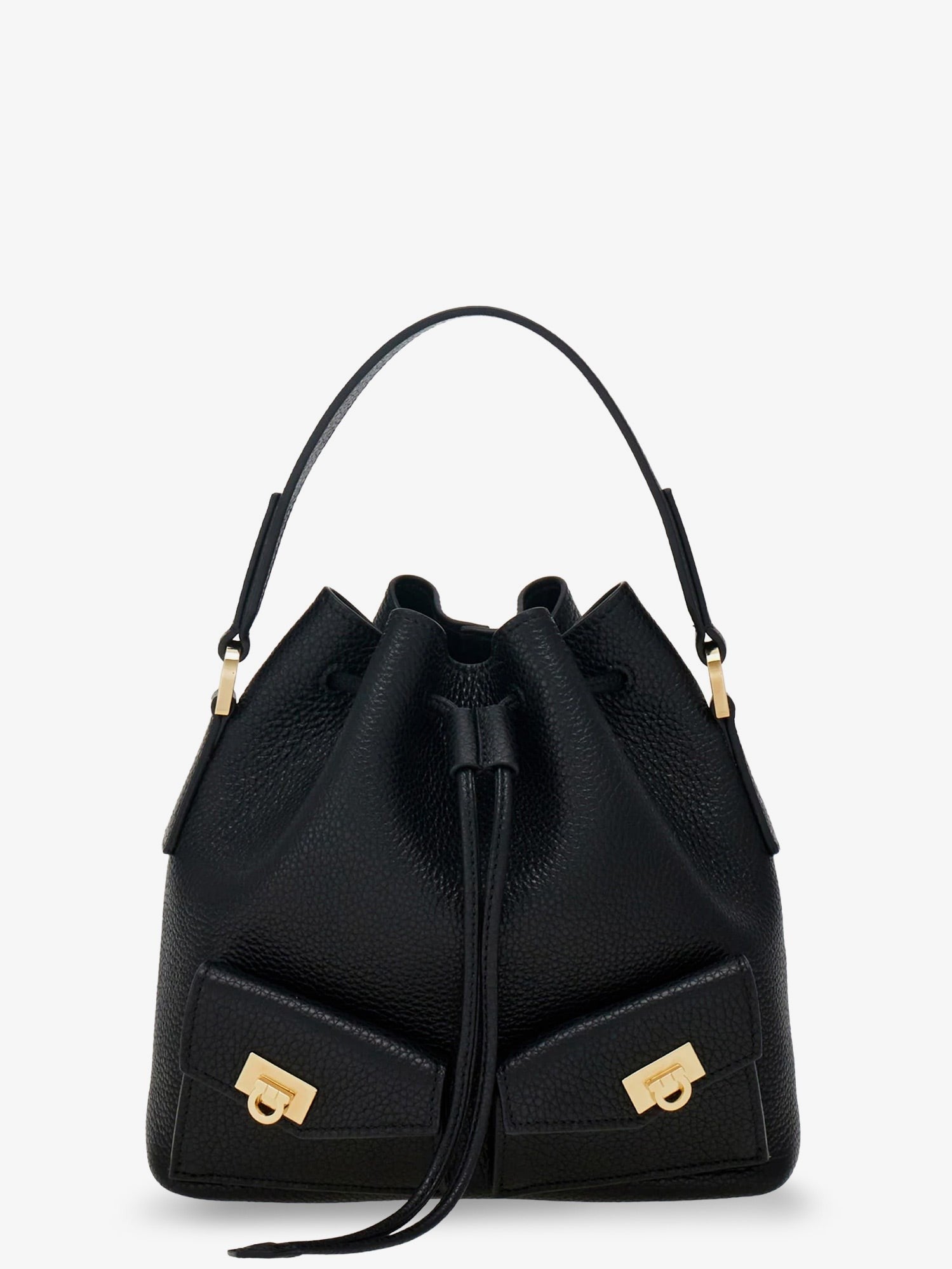 Ferragamo - Leather bucket bag