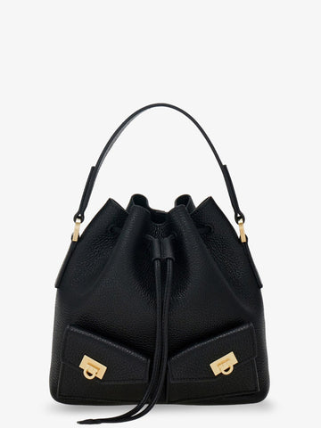 Ferragamo - Leather bucket bag
