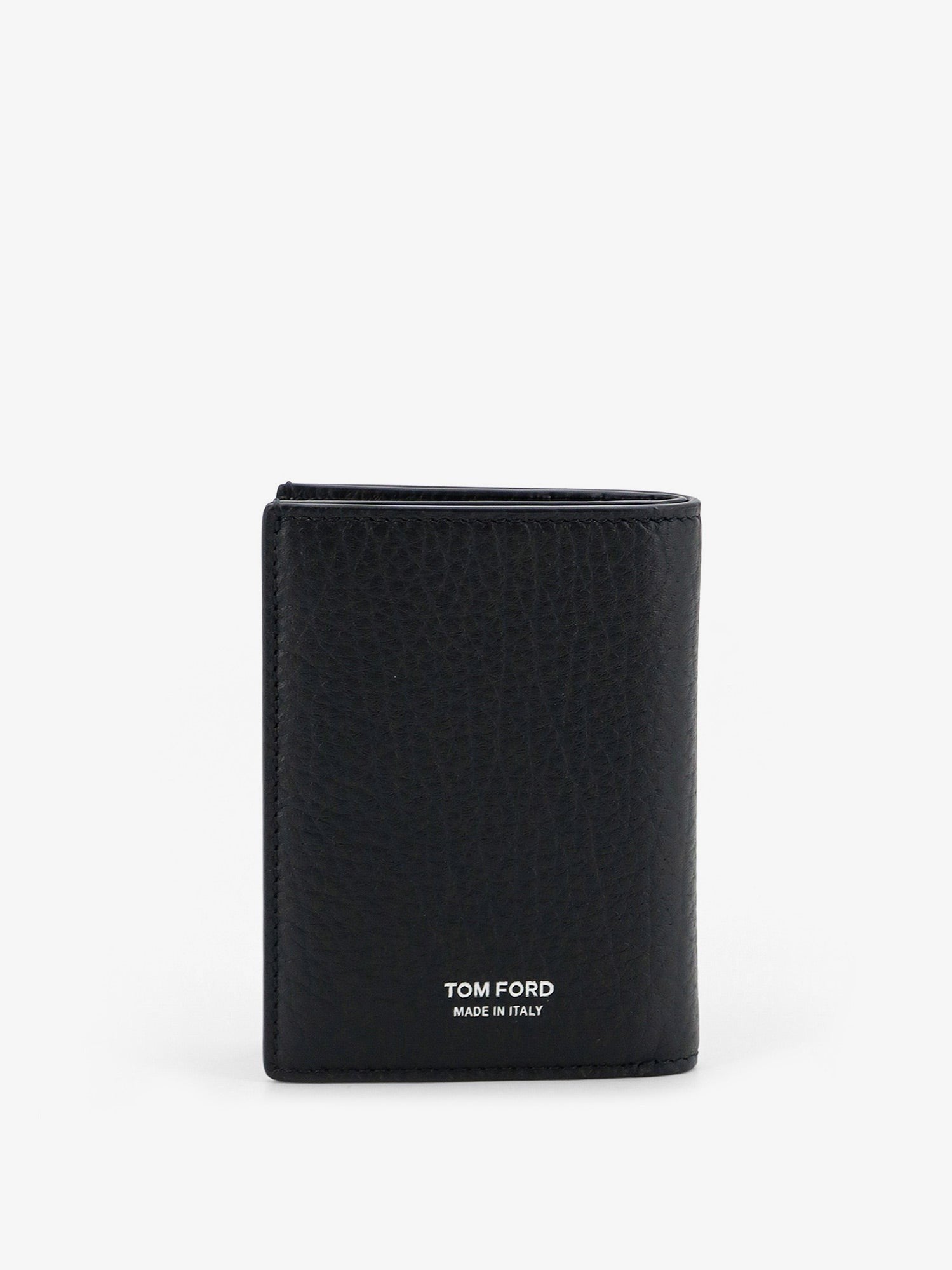 TOM FORD TOM FORD - Leather card holder with embossed logo
