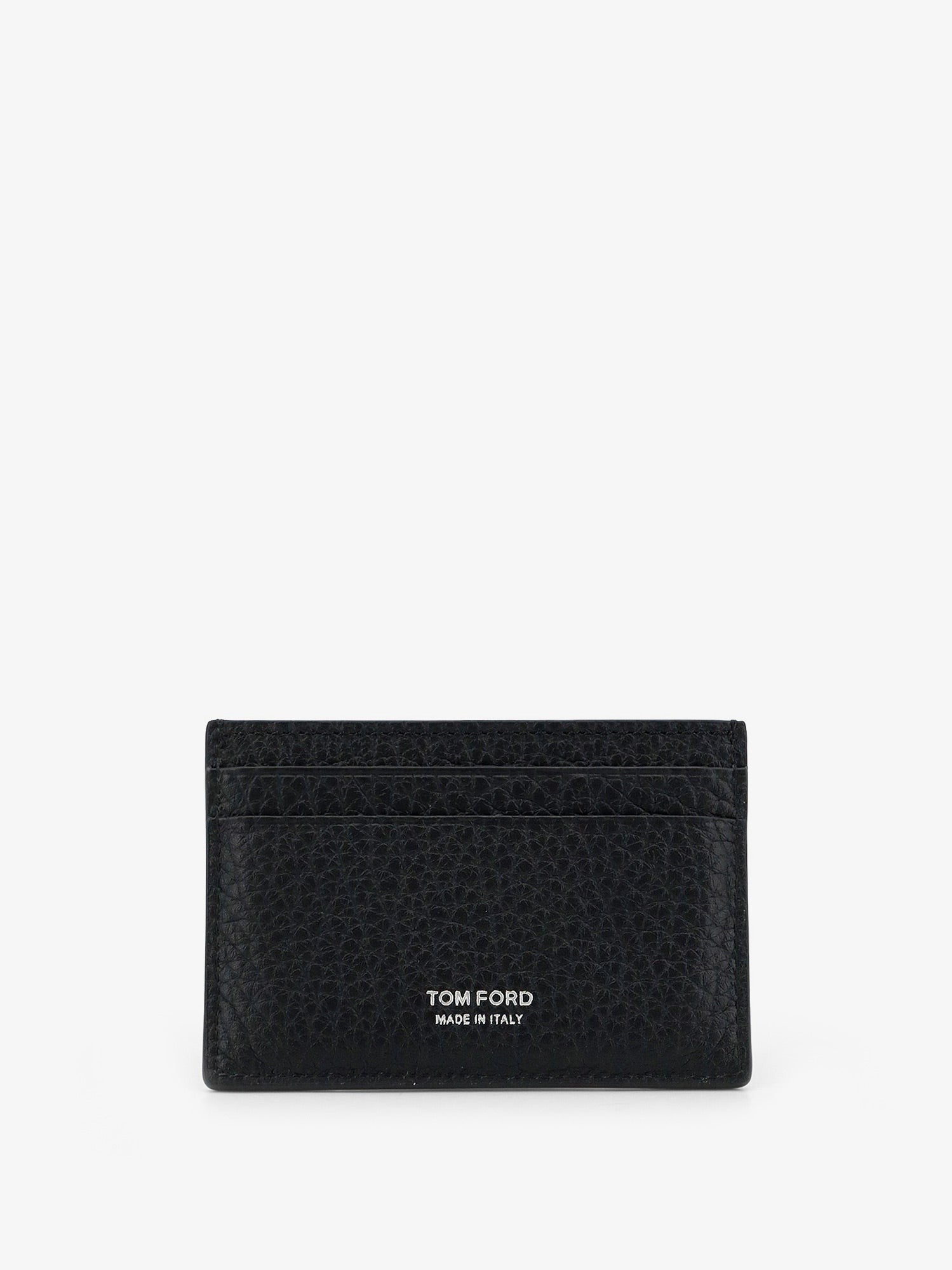 TOM FORD TOM FORD - Leather card holder with embossed logo