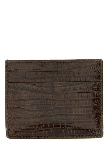 Brunello Cucinelli - Leather cardholder Brown U