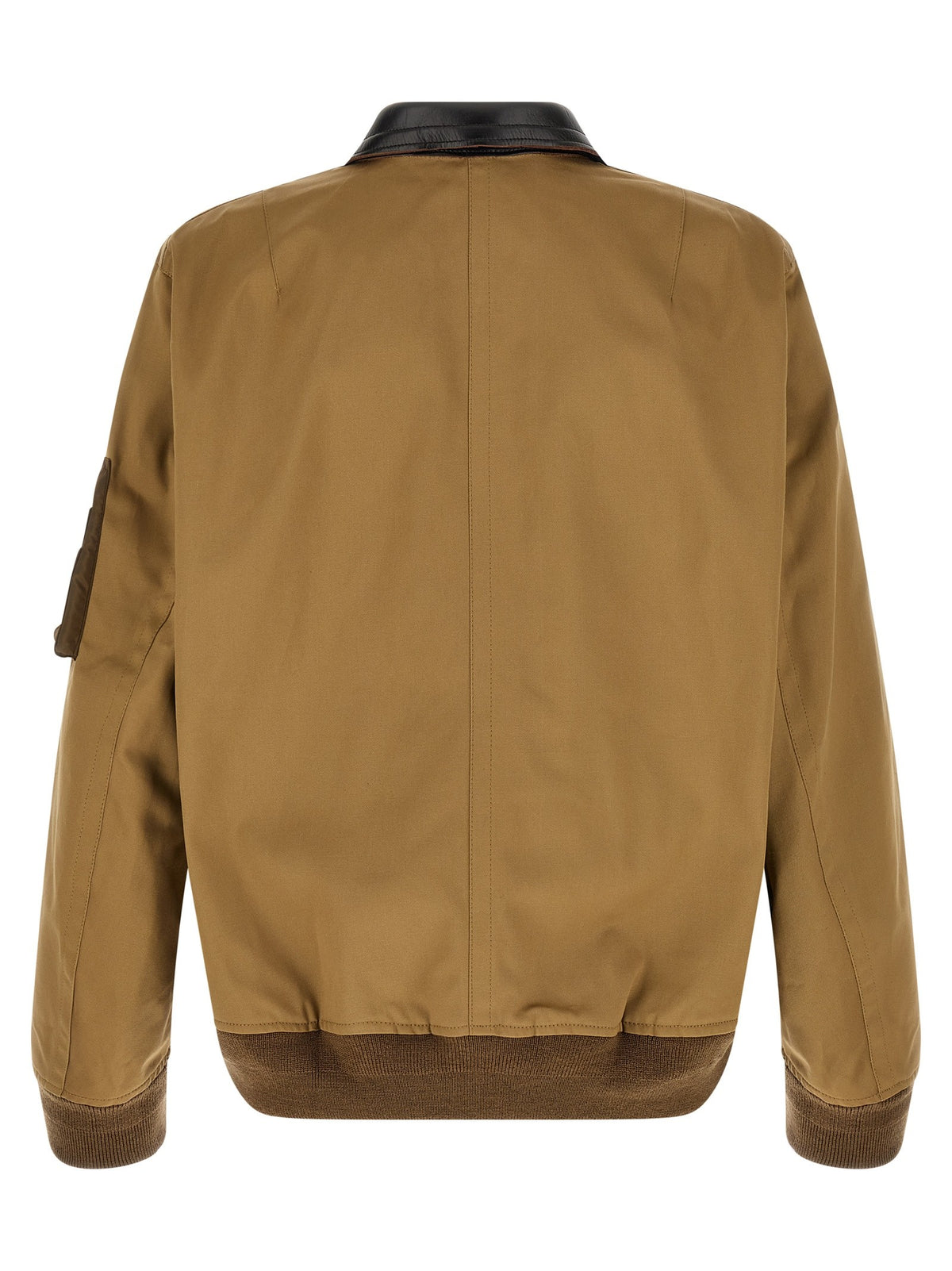 SACAI - Leather collar blouson