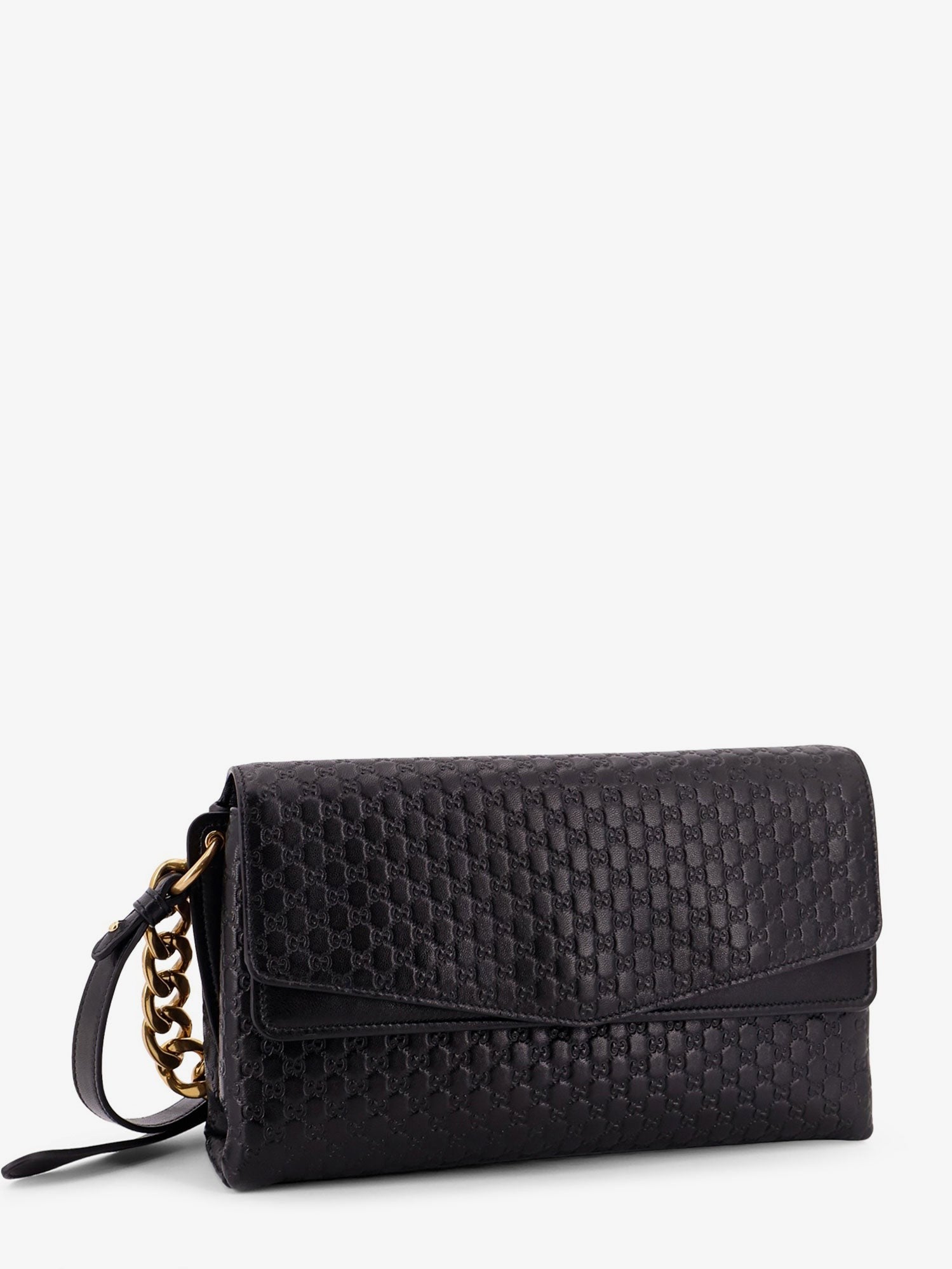 Leather crossbody bag with embossed GG motif