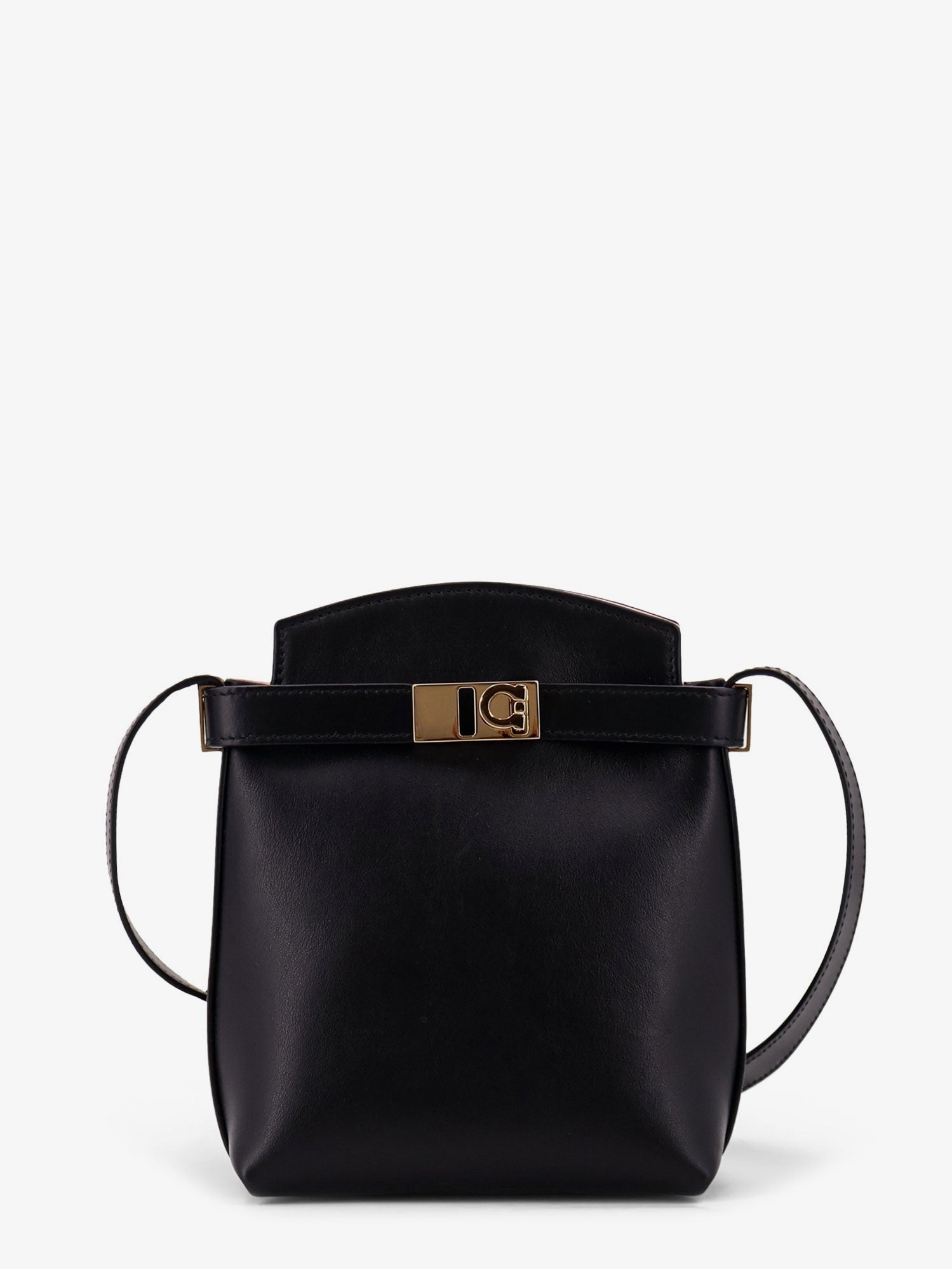 Ferragamo Leather crossbody bag with Gancini detail