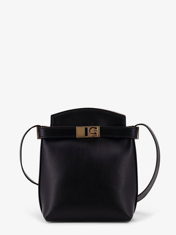 Ferragamo Leather crossbody bag with Gancini detail