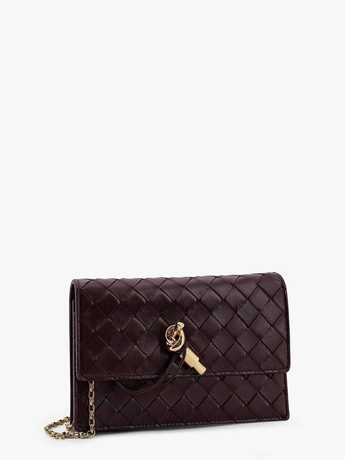Bottega Veneta - Pochette Andiamo leather crossbody bag with Intrecciato motif and shoulder strap