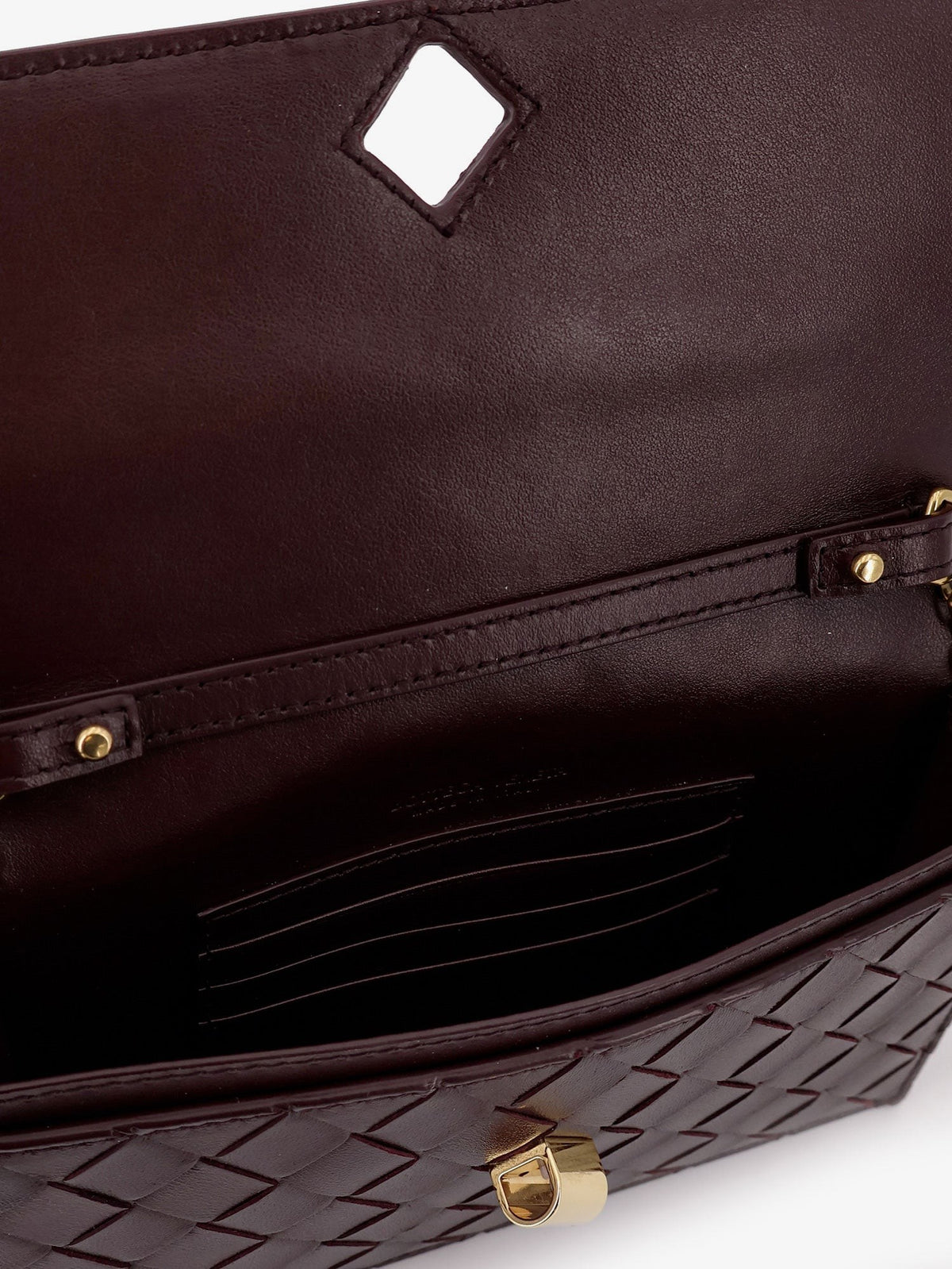 Bottega Veneta - Pochette Andiamo leather crossbody bag with Intrecciato motif and shoulder strap