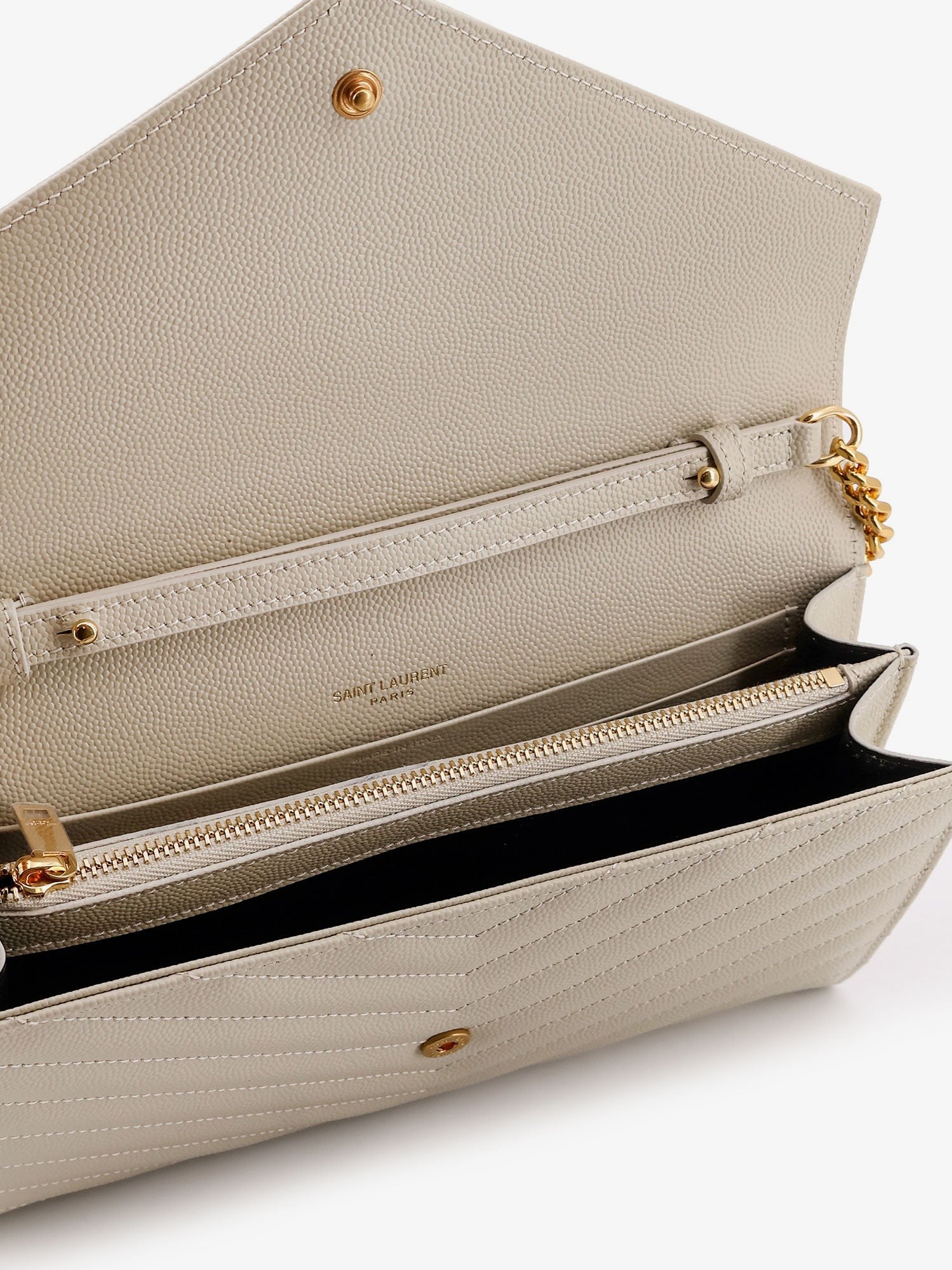 Leather crossbody bag with metal Cassandre logo