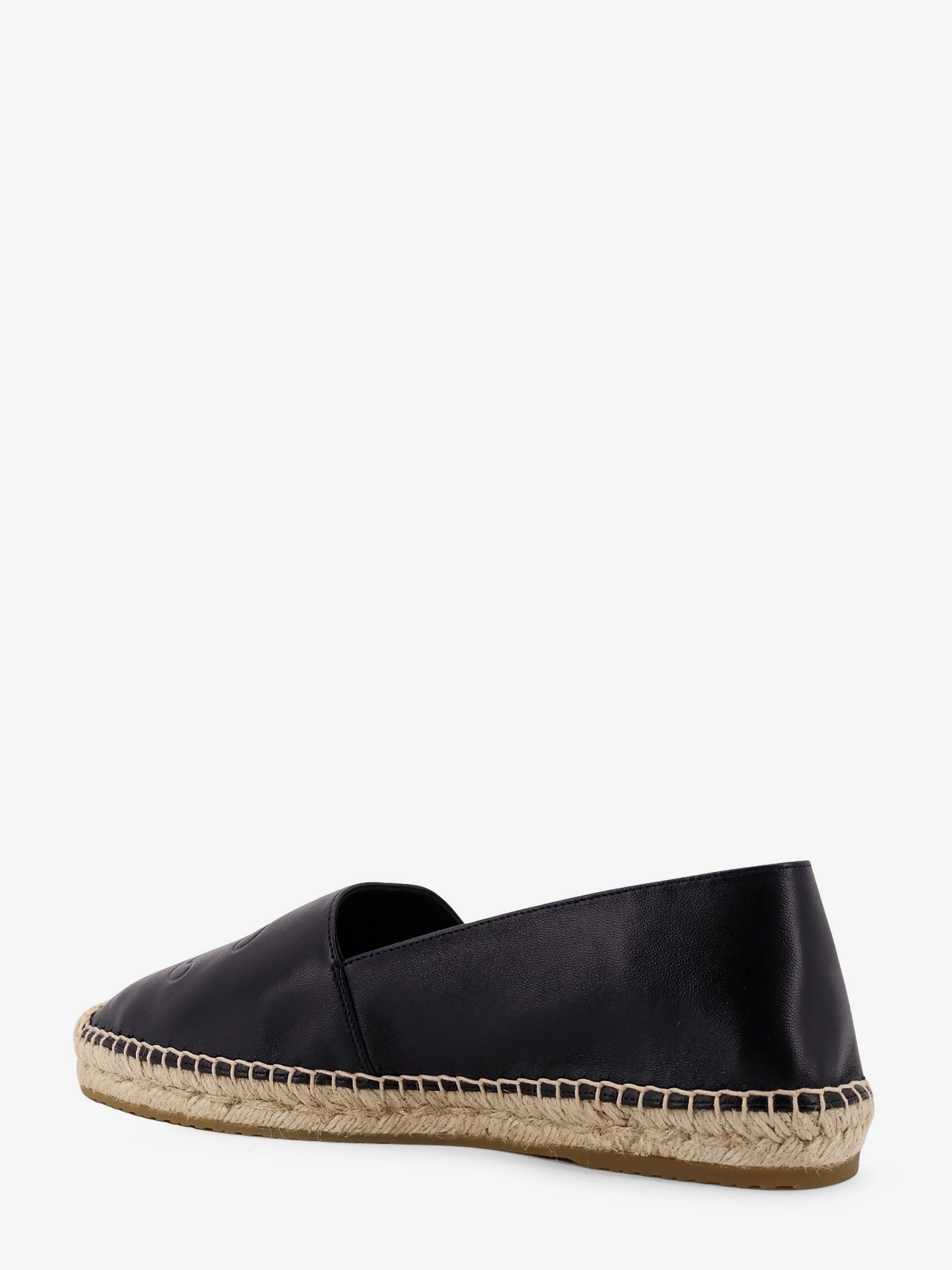 Leather espadrilles with Triomphe detail