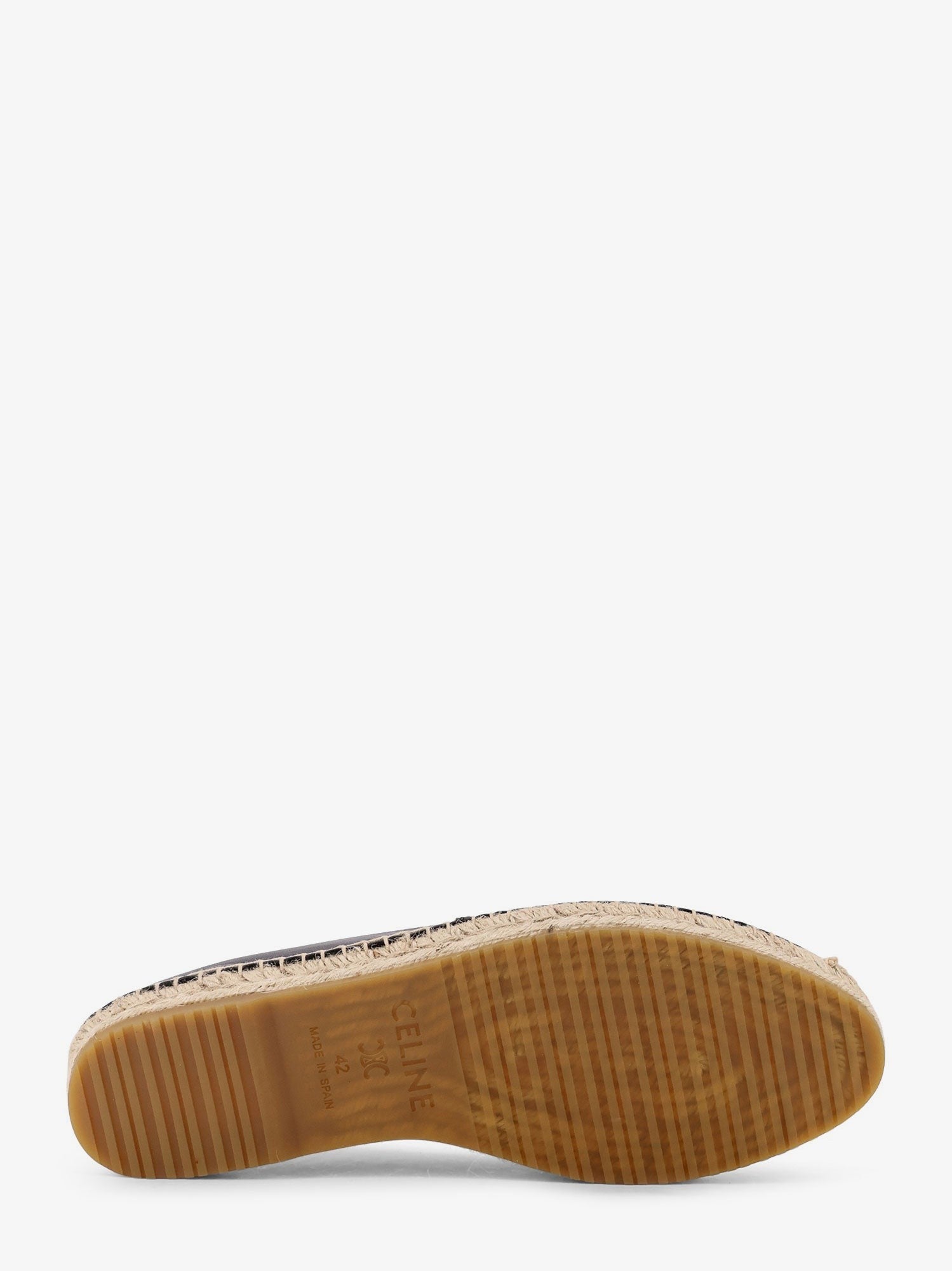 Leather espadrilles with Triomphe detail