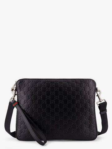 Leather GG Emblem crossbody bag with embossed GG motif