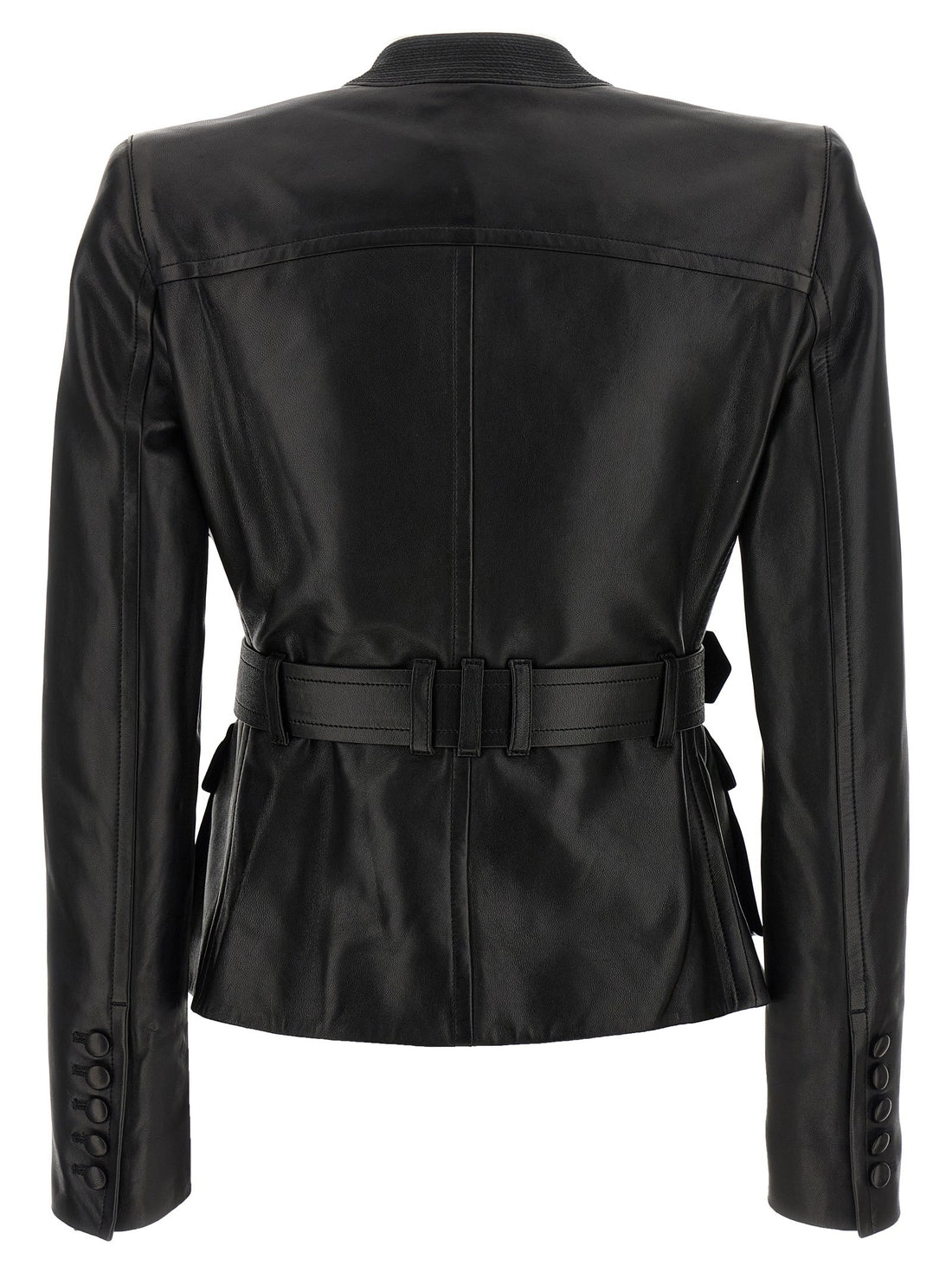 Balmain - Leather Jacket Black 34 FR
