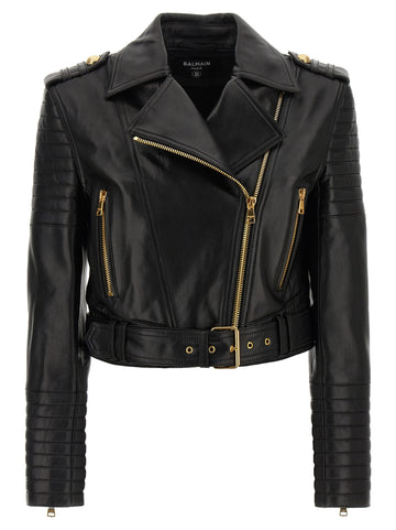 Balmain - Leather jacket