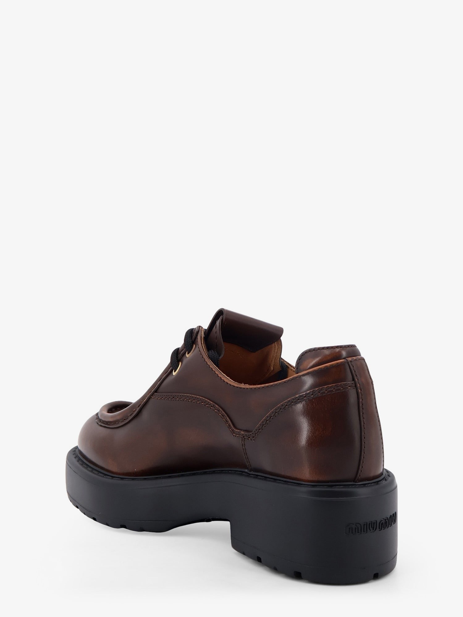 Miu Miu - Leather lace-up with front lettering logo leather-lace-up-with-front-lettering-logo_beffbed9-27eb-4ad4-922a-4be4c869a777