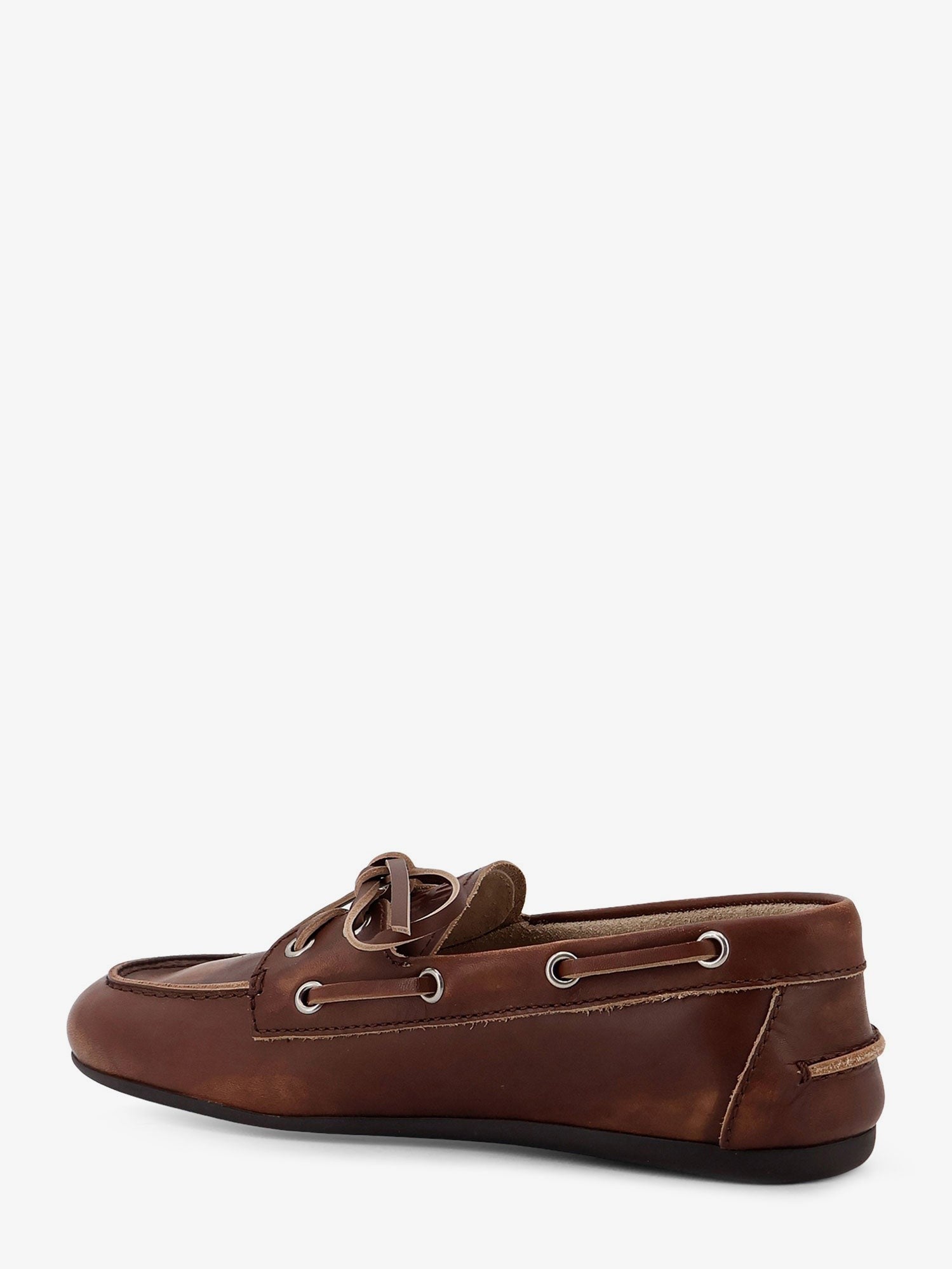 Miu Miu - Leather loafers with lettering logo