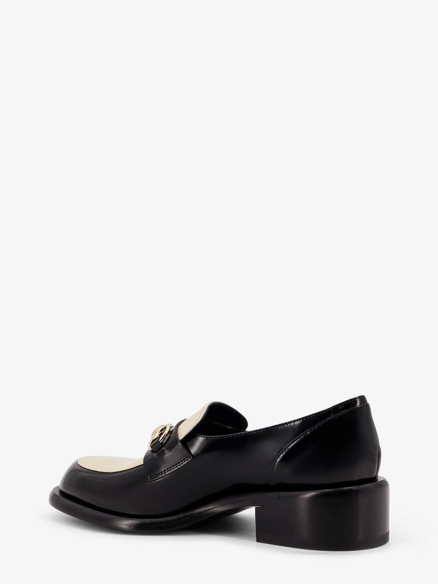 Leather loafers with metal Horsebit