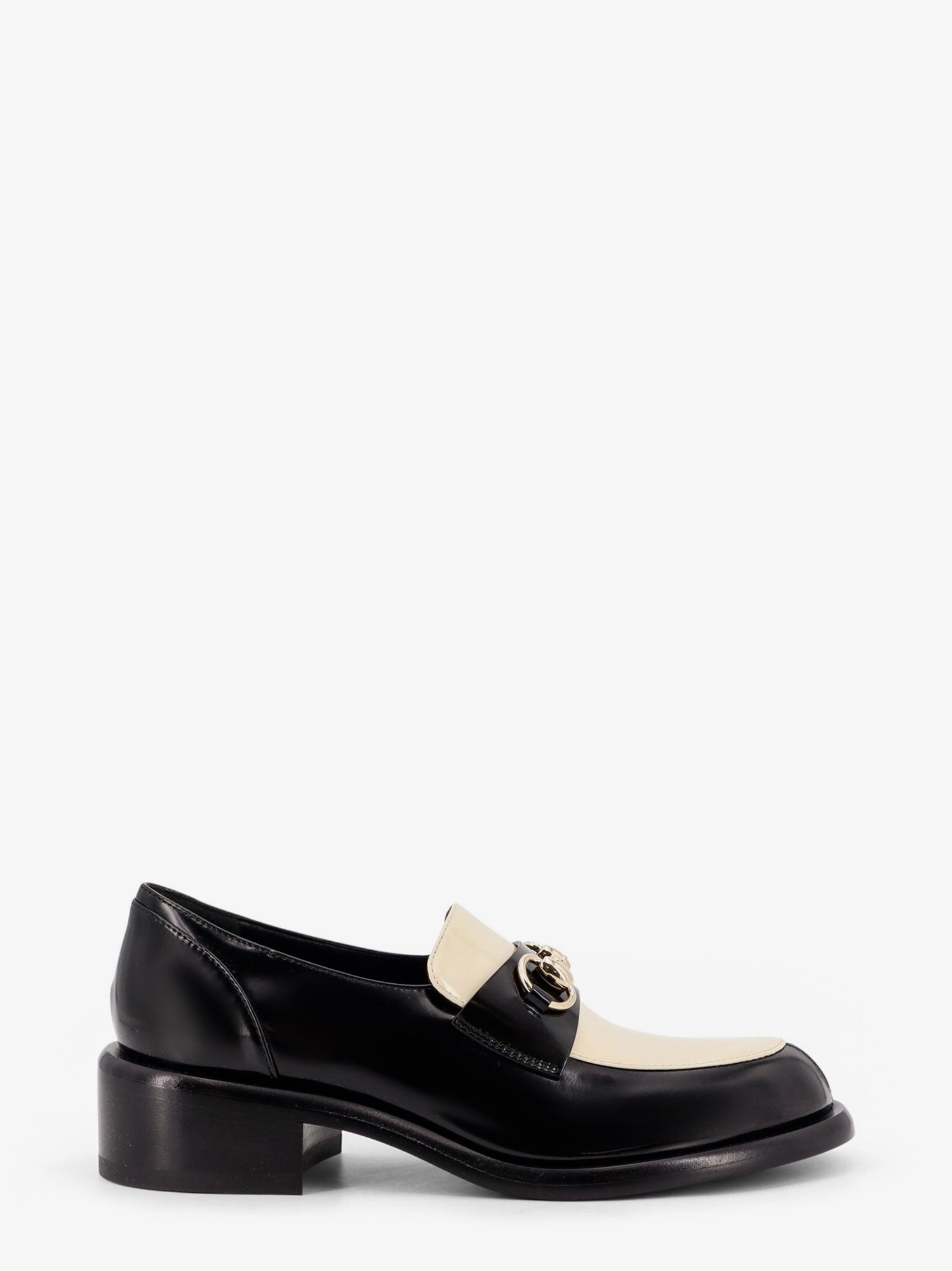 Leather loafers with metal Horsebit