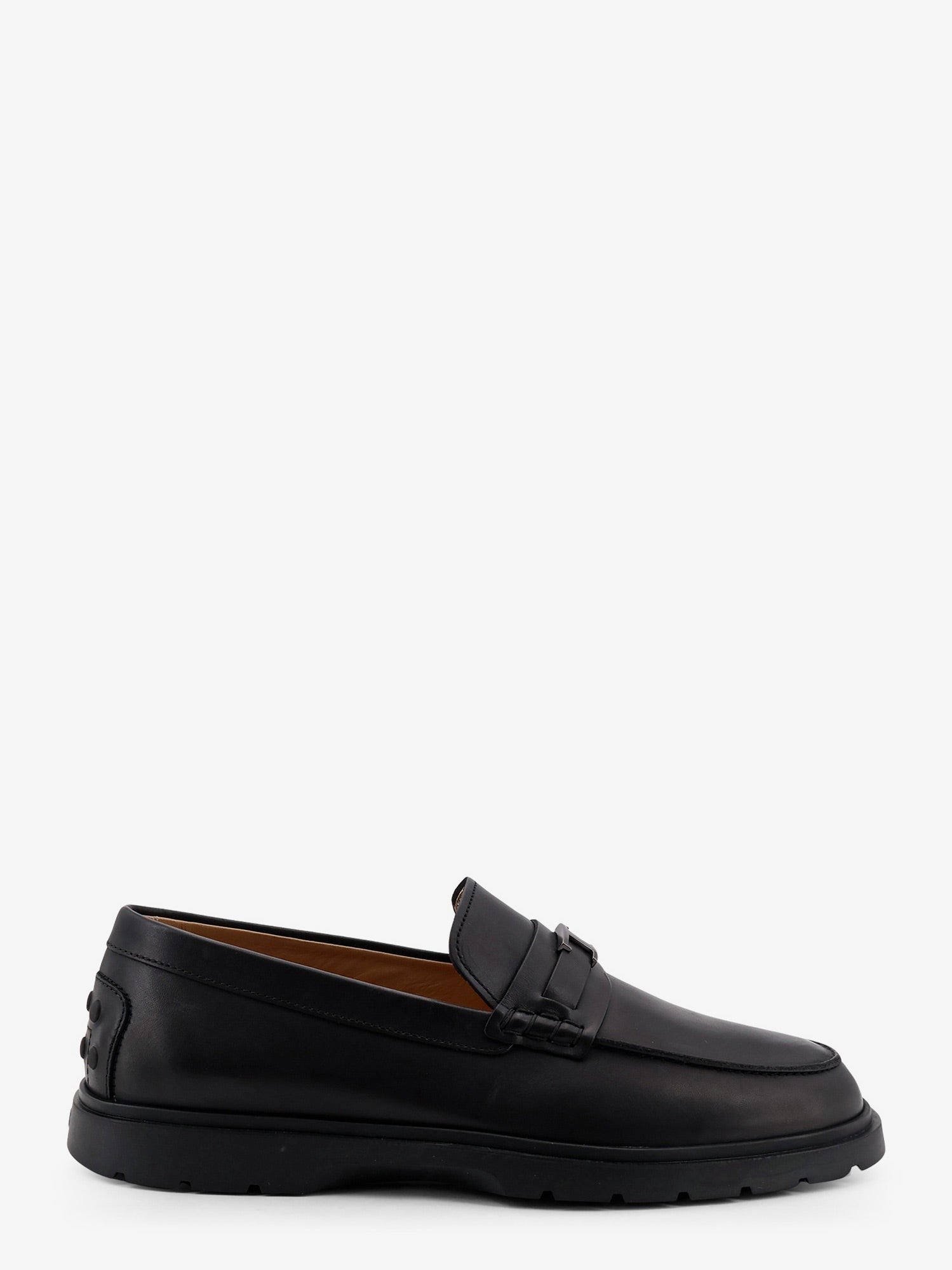 TOD'S - Leather loafers with metal logo leather-loafers-with-metal-logo_3ce7a41b-cb77-4aa8-8168-0aefe3178607