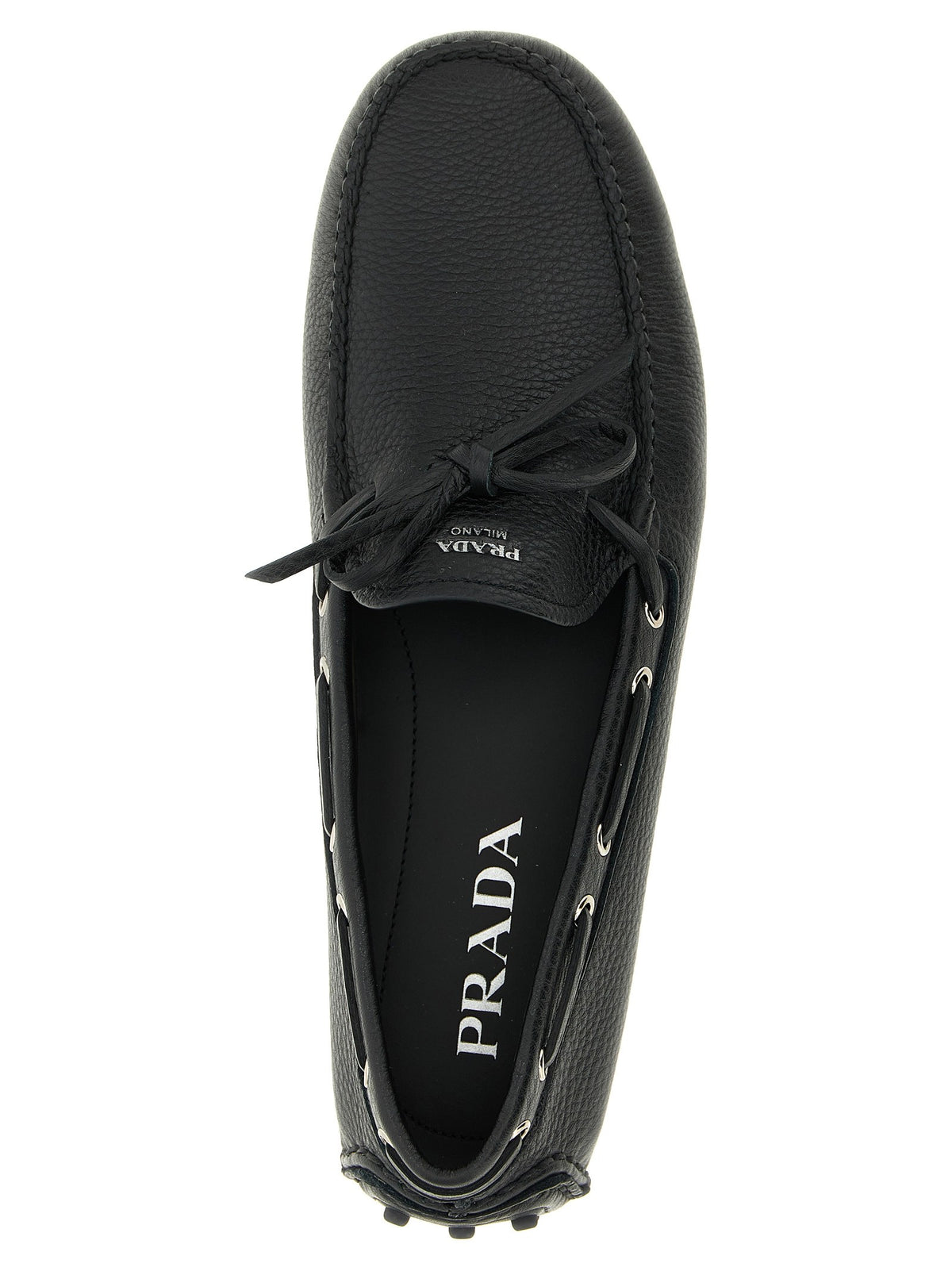 PRADA - Leather loafers
