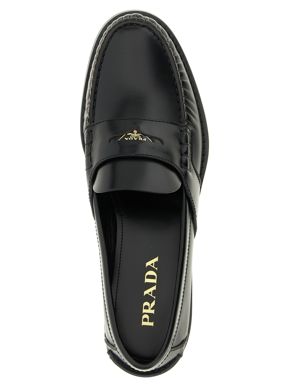 PRADA - Leather loafers