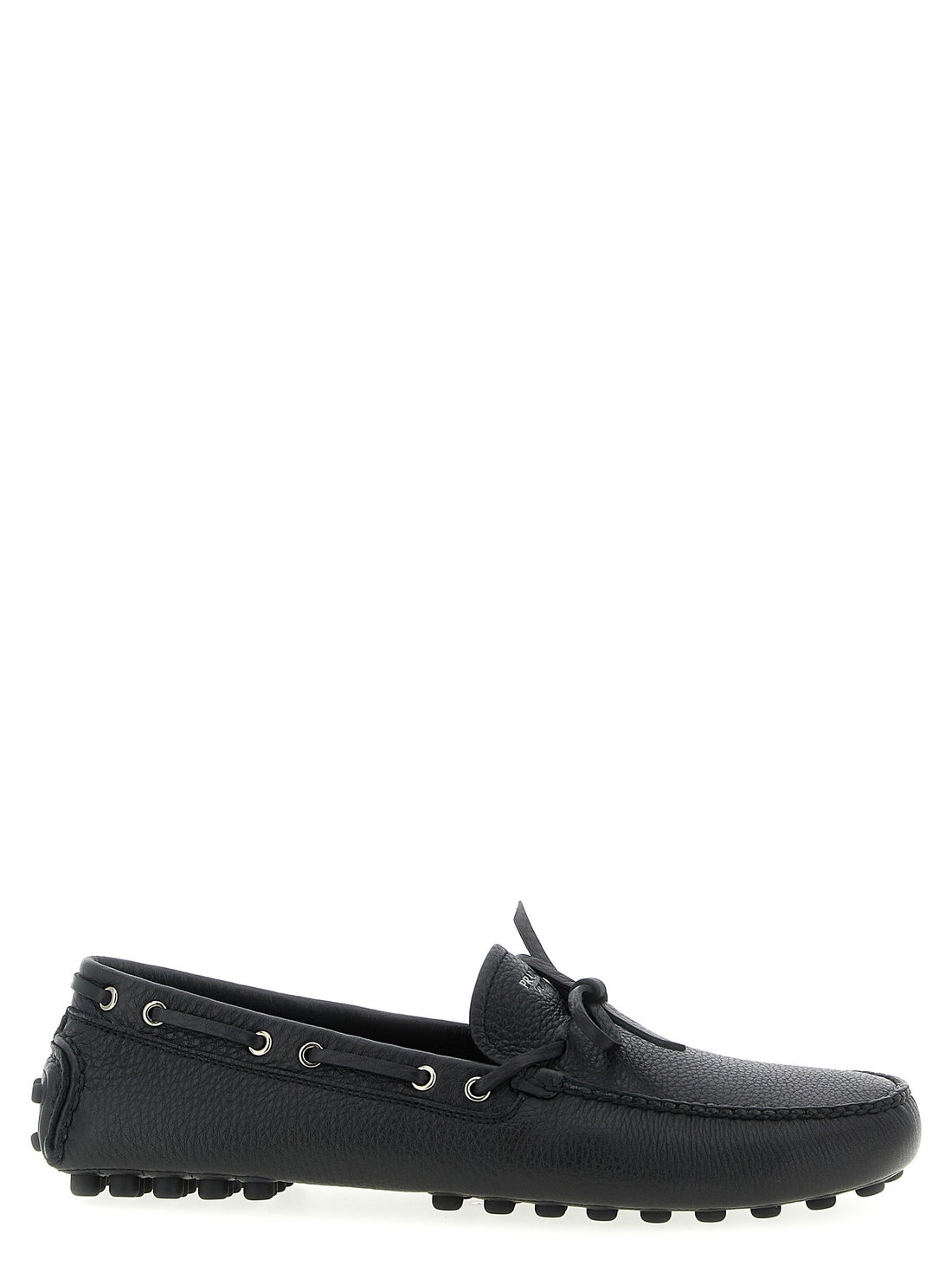 PRADA - Leather loafers Black