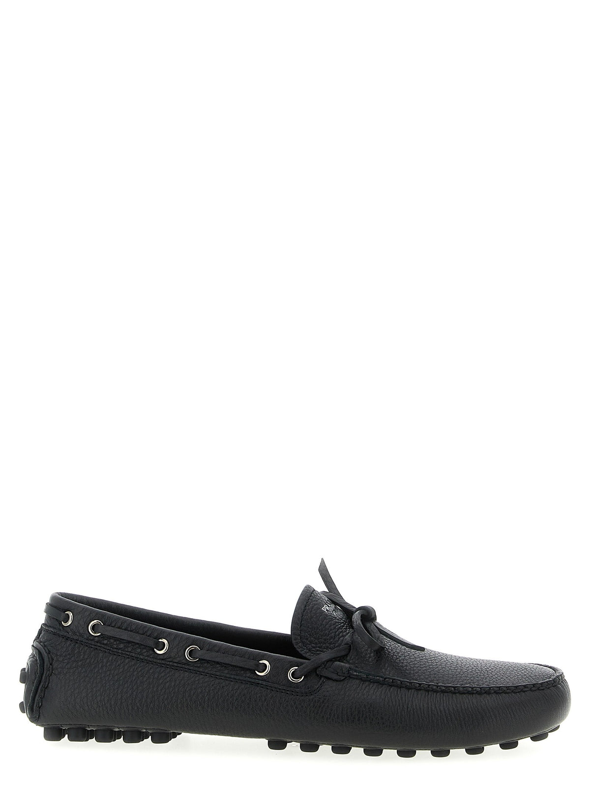PRADA - Leather loafers Black