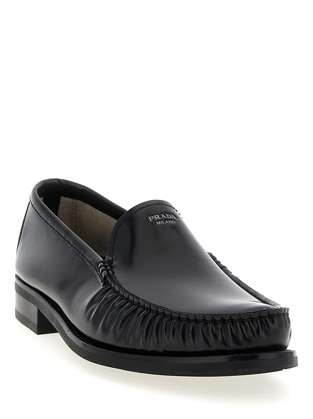 PRADA - Leather loafers Black 11