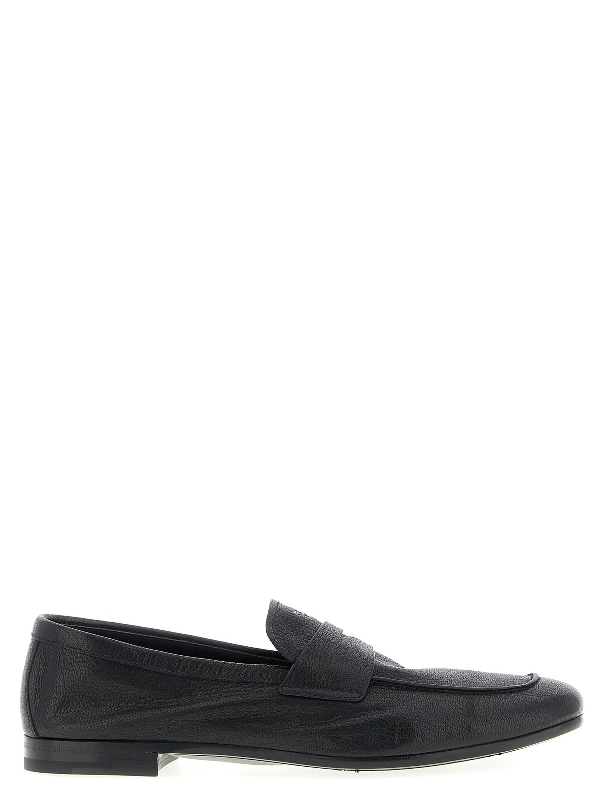 PRADA - Leather loafers Black