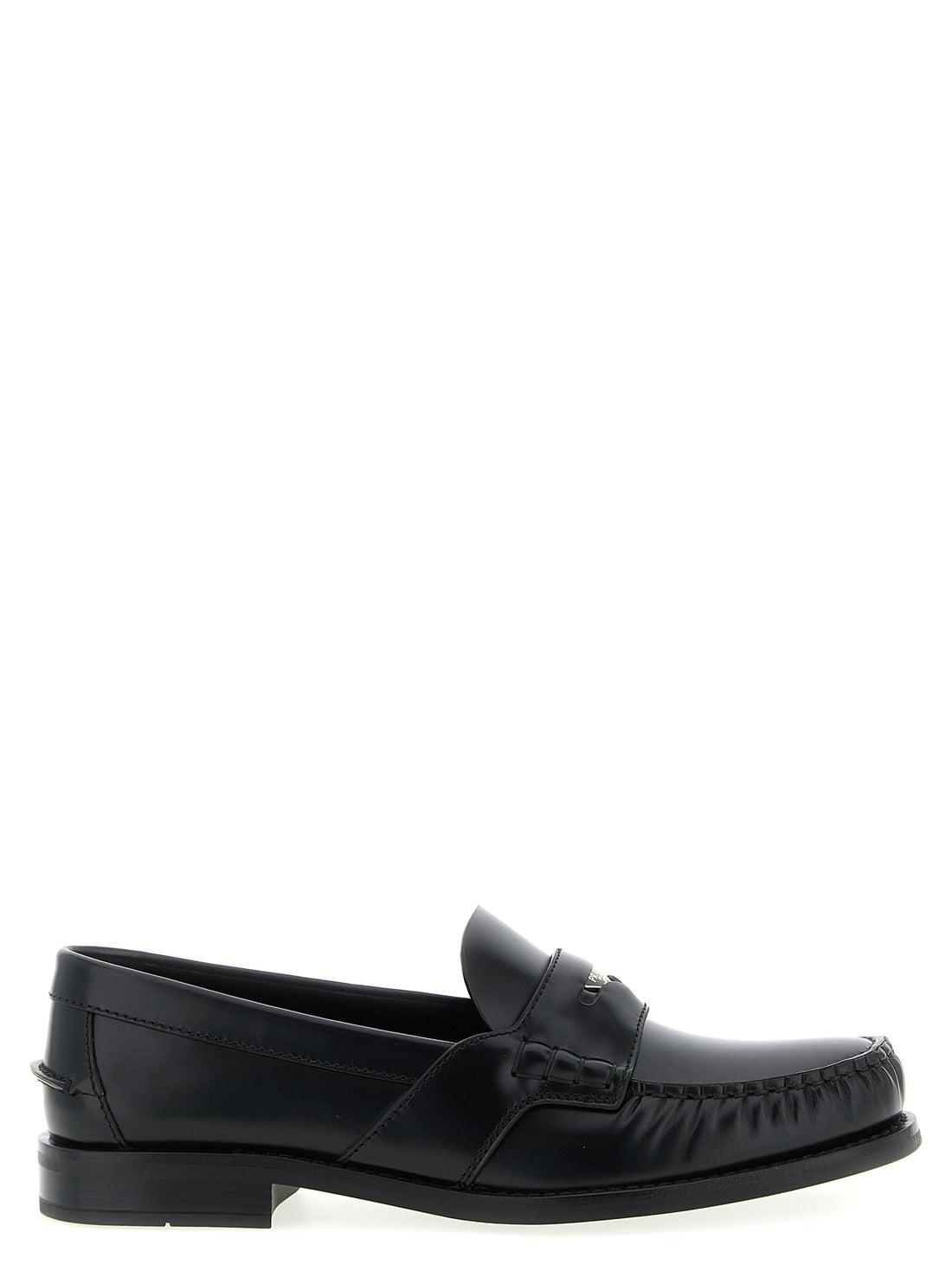 PRADA - Leather loafers Black