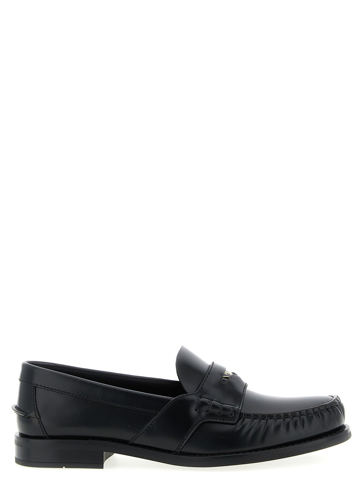 PRADA - Leather loafers Black