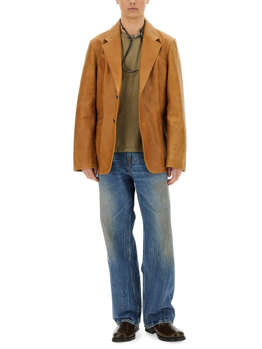 Our Legacy Our Legacy - LEATHER OPENING BLAZER