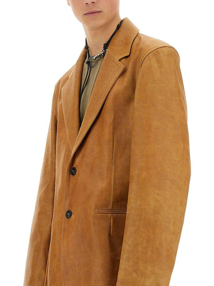 Our Legacy Our Legacy - LEATHER OPENING BLAZER
