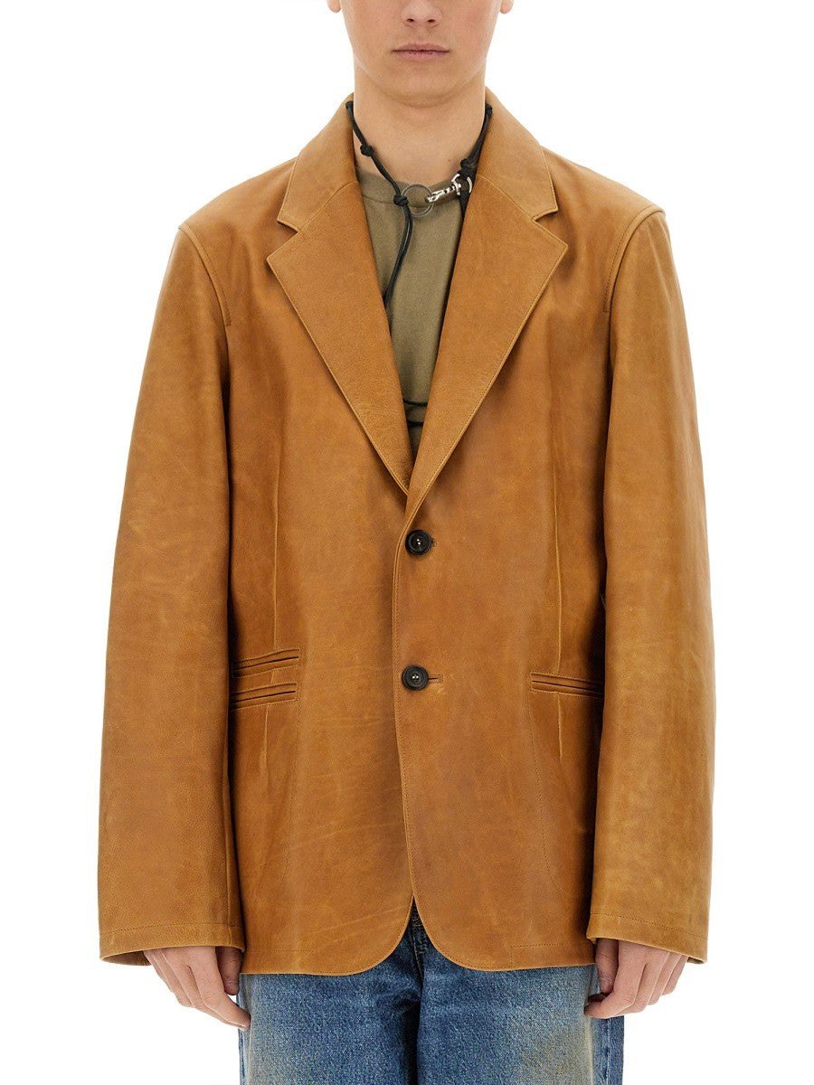 Our Legacy Our Legacy - LEATHER OPENING BLAZER