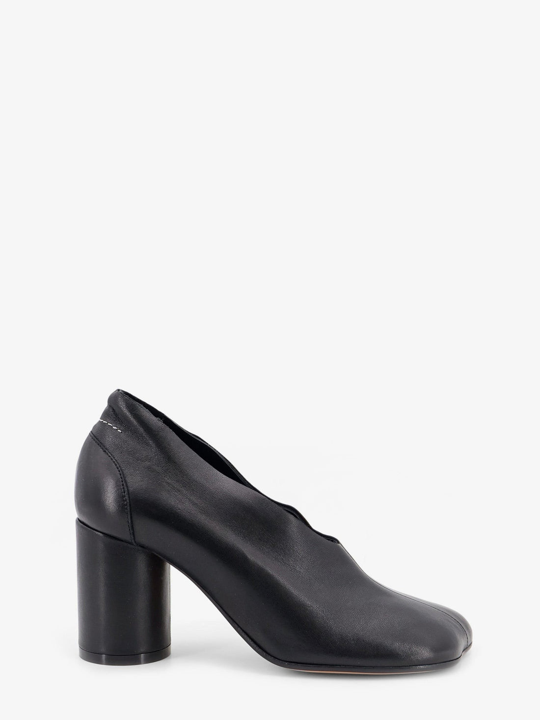 MM6 MAISON MARGIELA - Leather pumps with iconic Atomic toe Black