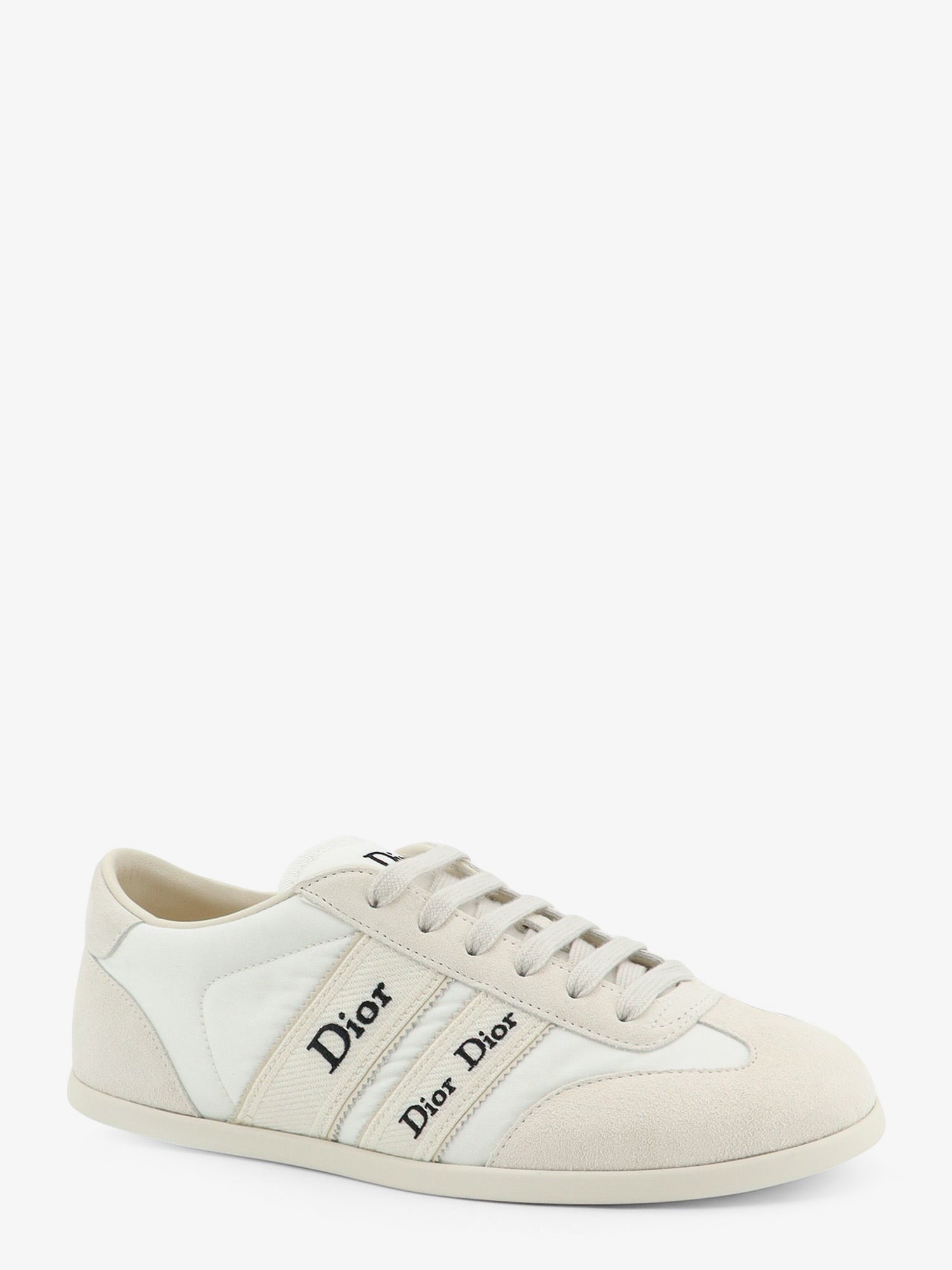 Dior - Leather Ribbon sneakers with embroidered logo on the side leather-ribbon-sneakers-with-embroidered-logo-on-the-side