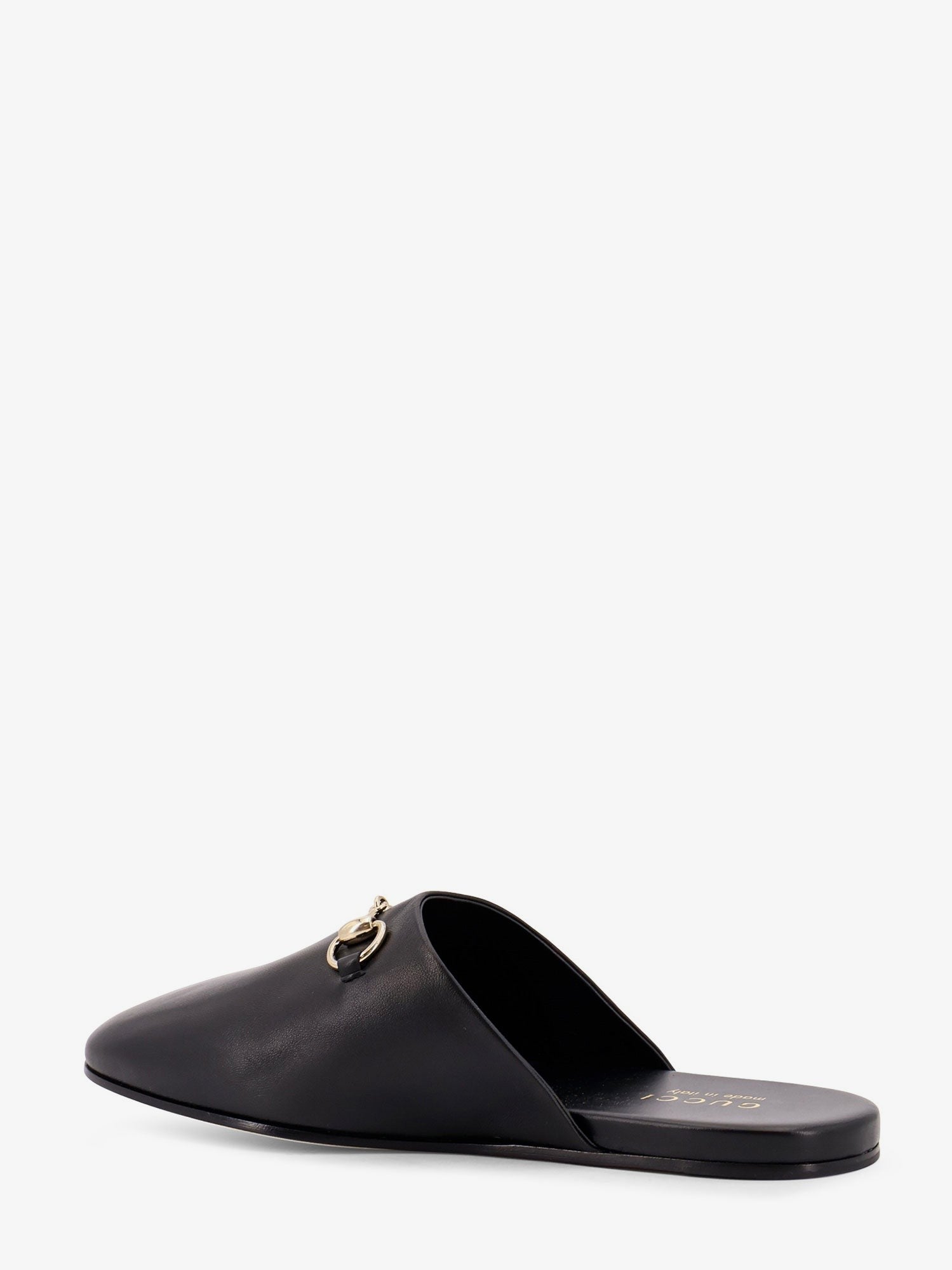 Leather sabot with Horsebit