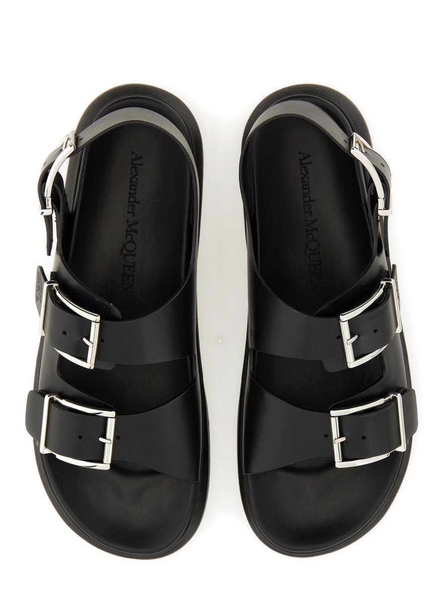 Alexander Mcqueen - LEATHER SANDAL leather-sandal_30338b0f-1d72-4338-b85f-77645c67dba4