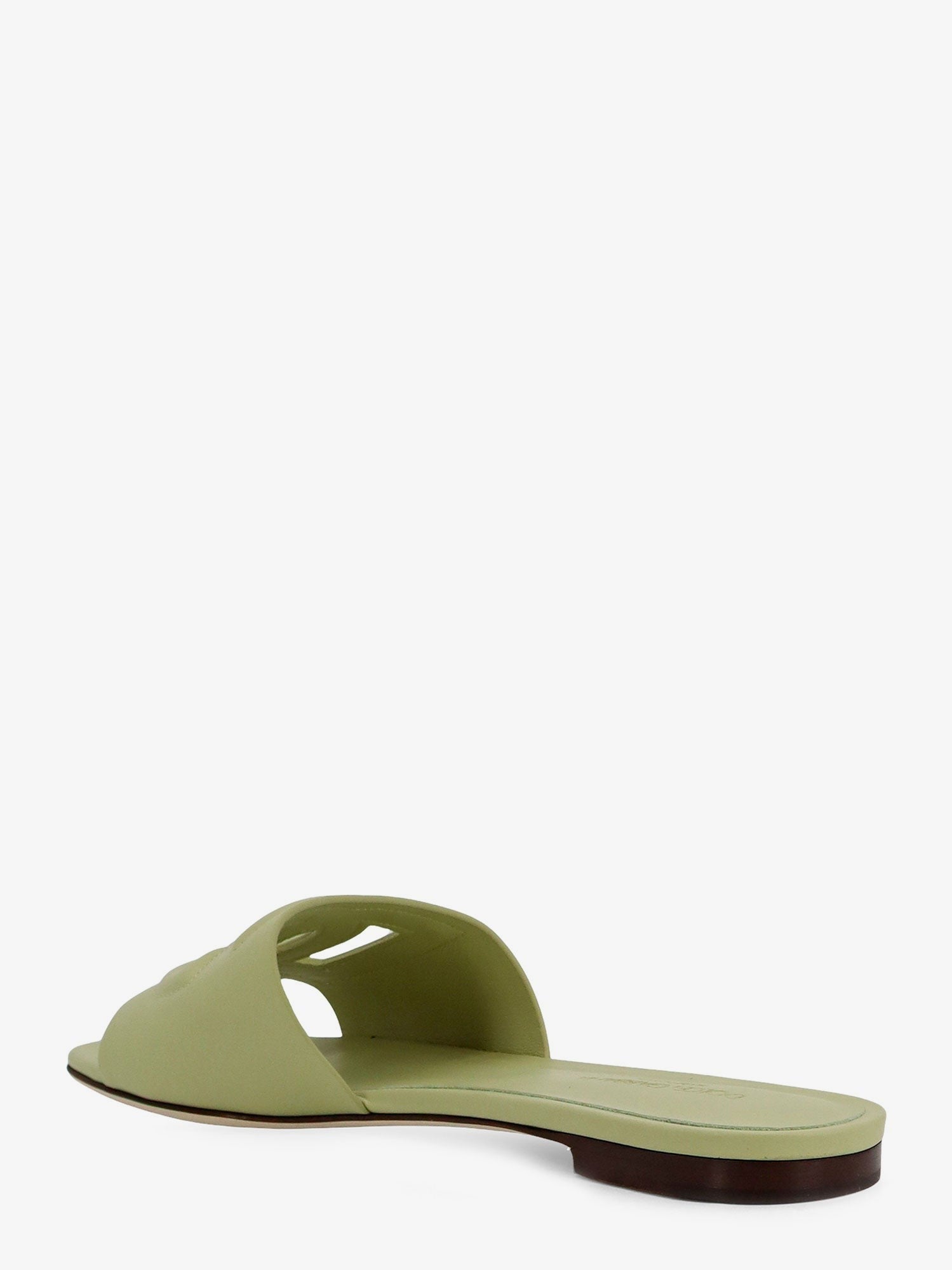 Dolce & Gabbana - Leather sandals with DG Millennials logo