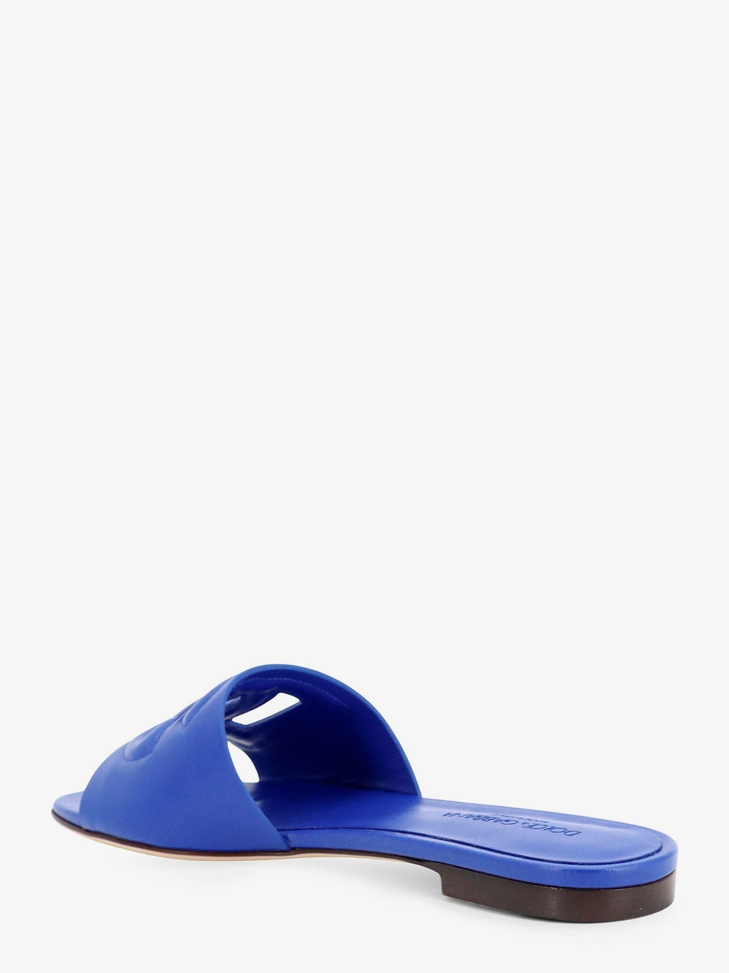 Dolce & Gabbana - Leather sandals with DG Millennials logo
