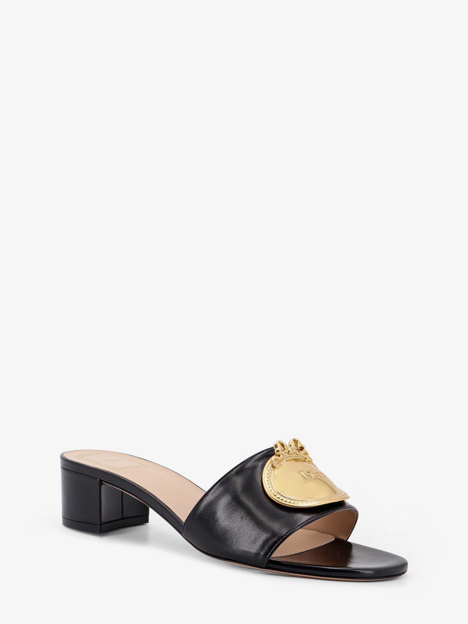 Dior Dior - Leather sandals with Dior Médaillon logo