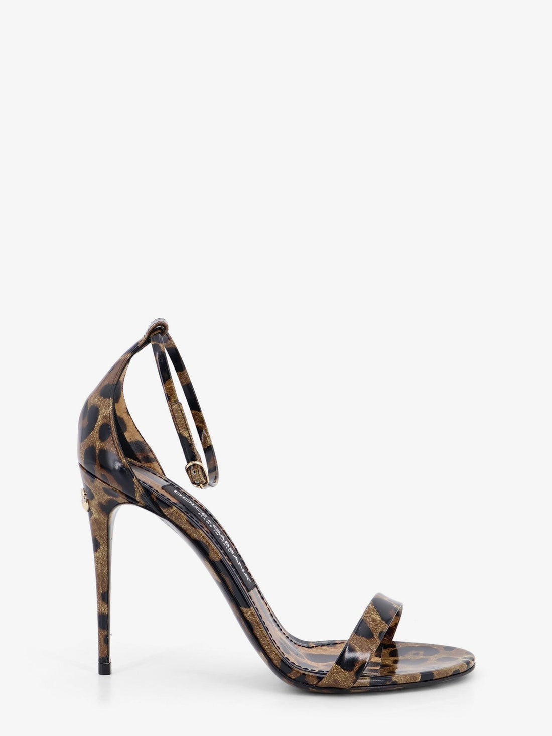 Dolce & Gabbana - Leather sandals with leo print leather-sandals-with-leo-print