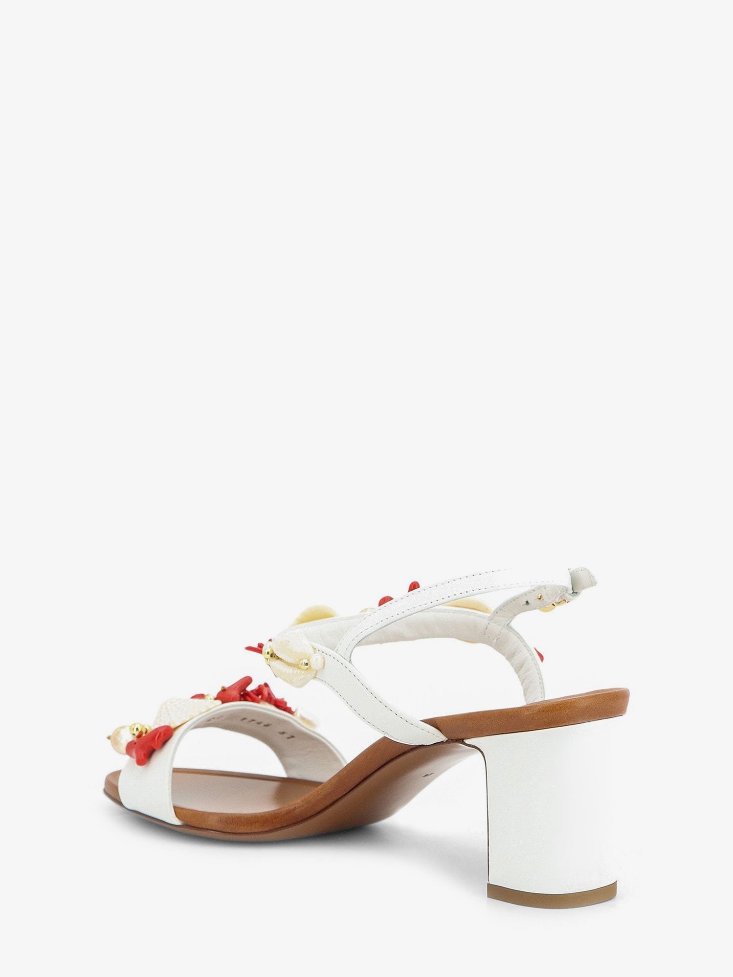 Dolce & Gabbana - Leather sandals with sea coral details