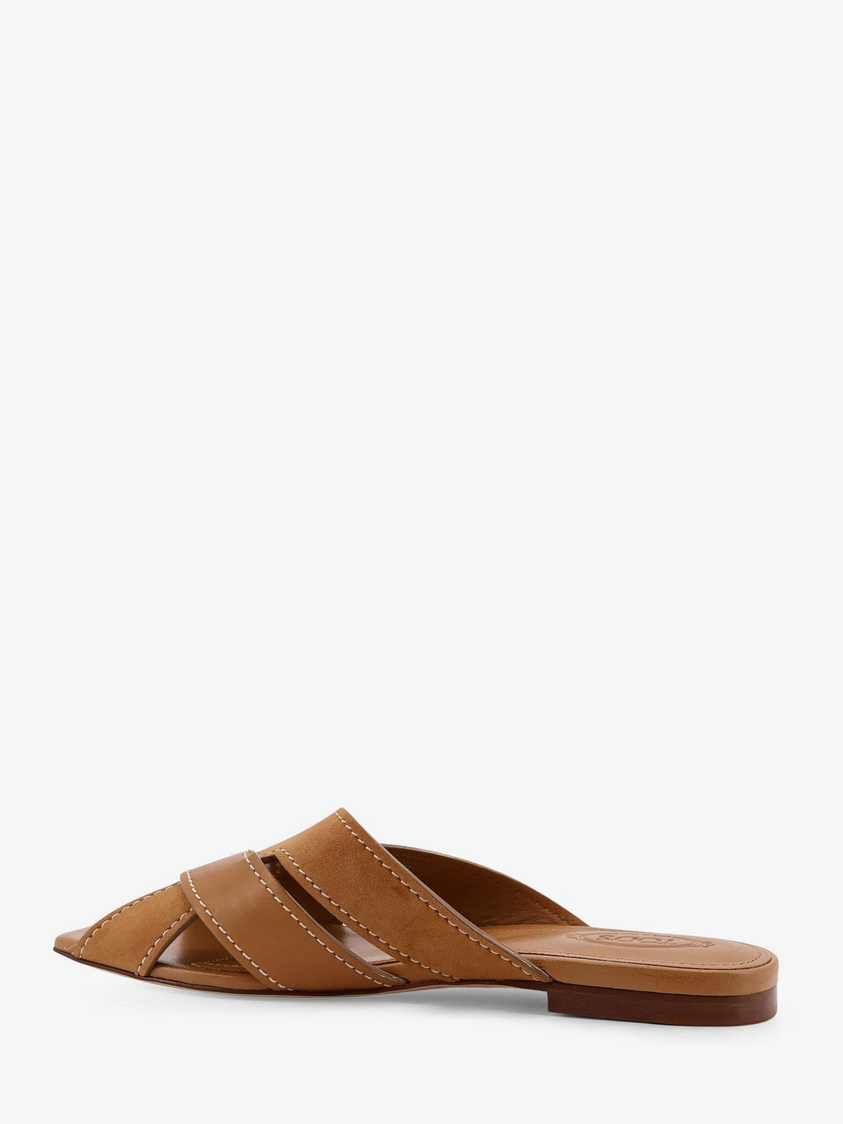 TOD'S - Leather sandals with suede detail leather-sandals-with-suede-detail_16dfba39-4faa-4a6e-b2de-11bd276e41f7