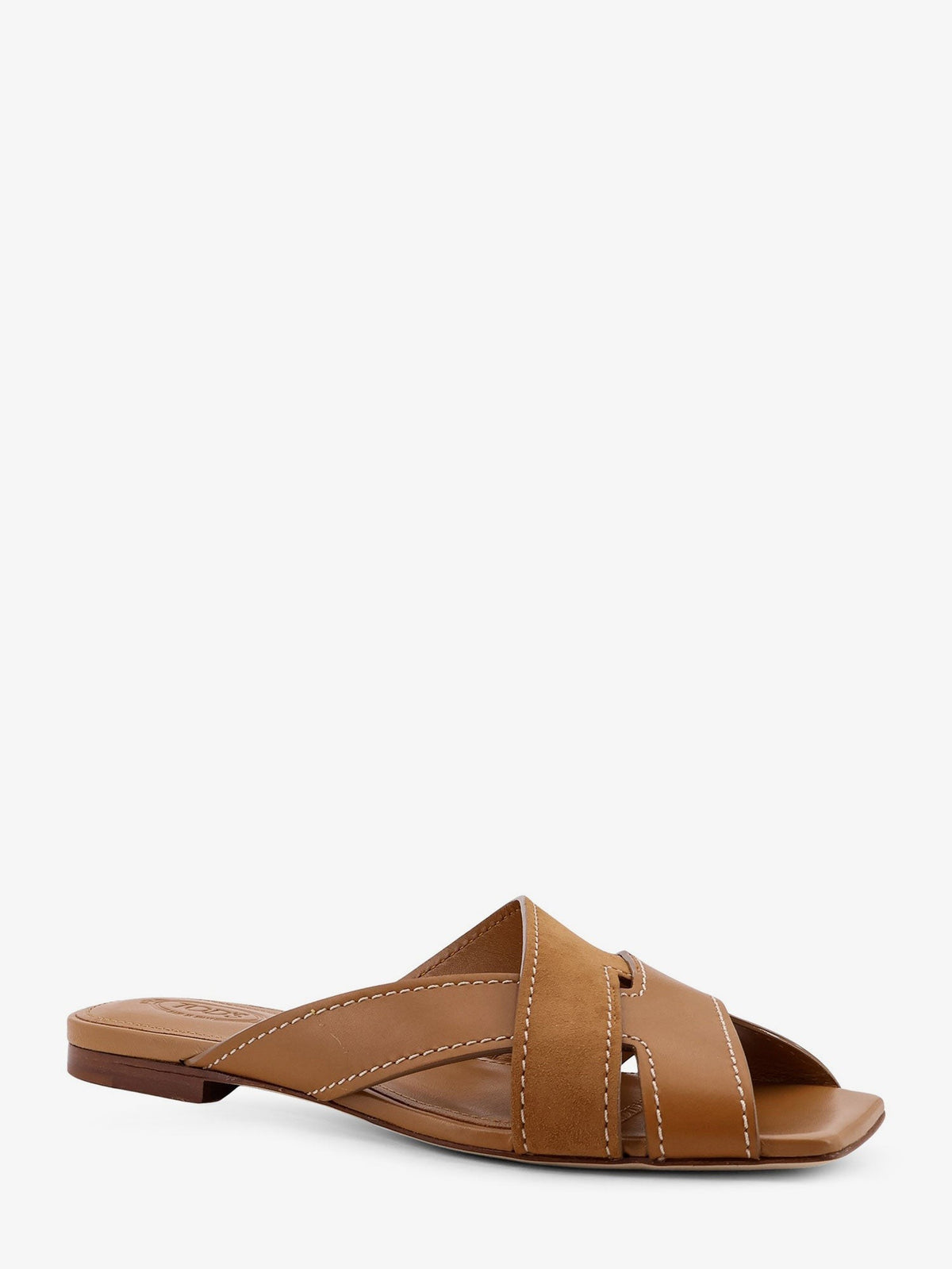 TOD'S - Leather sandals with suede detail leather-sandals-with-suede-detail_f43c843f-43fa-4e21-9b10-6bd4919ecb83