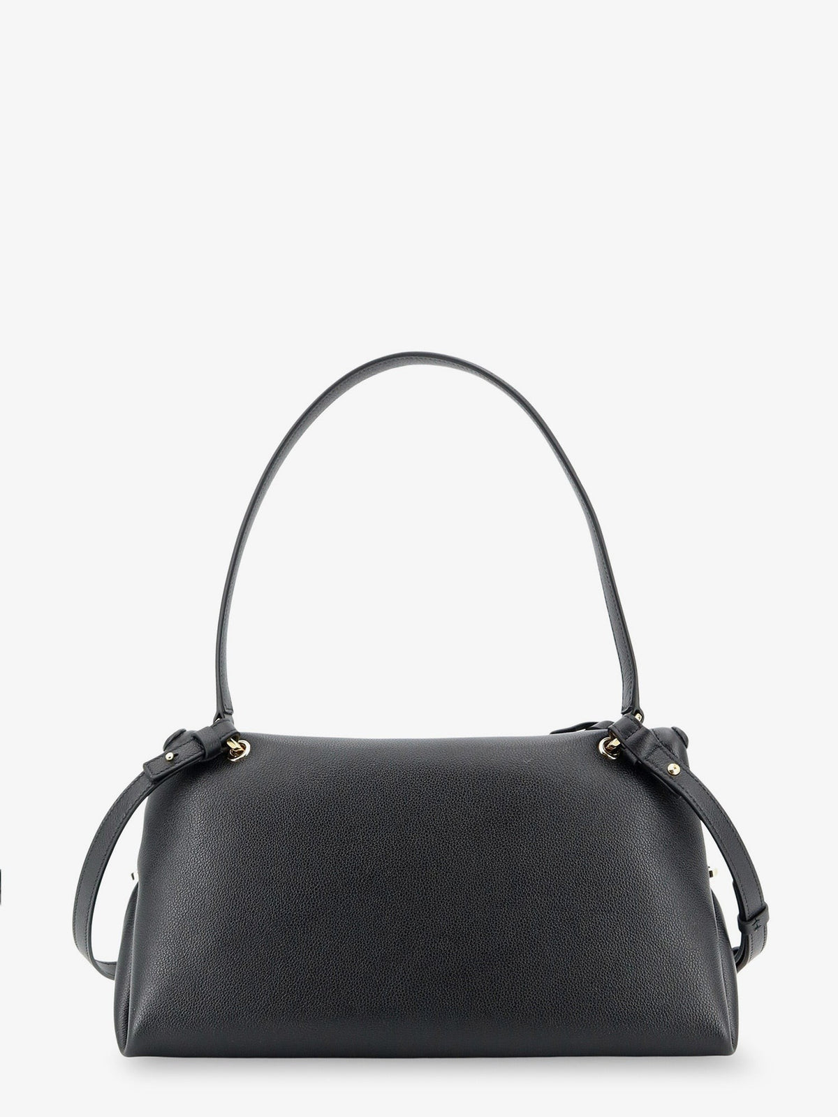 Ferragamo - Leather shoulder bag with Gancini detail